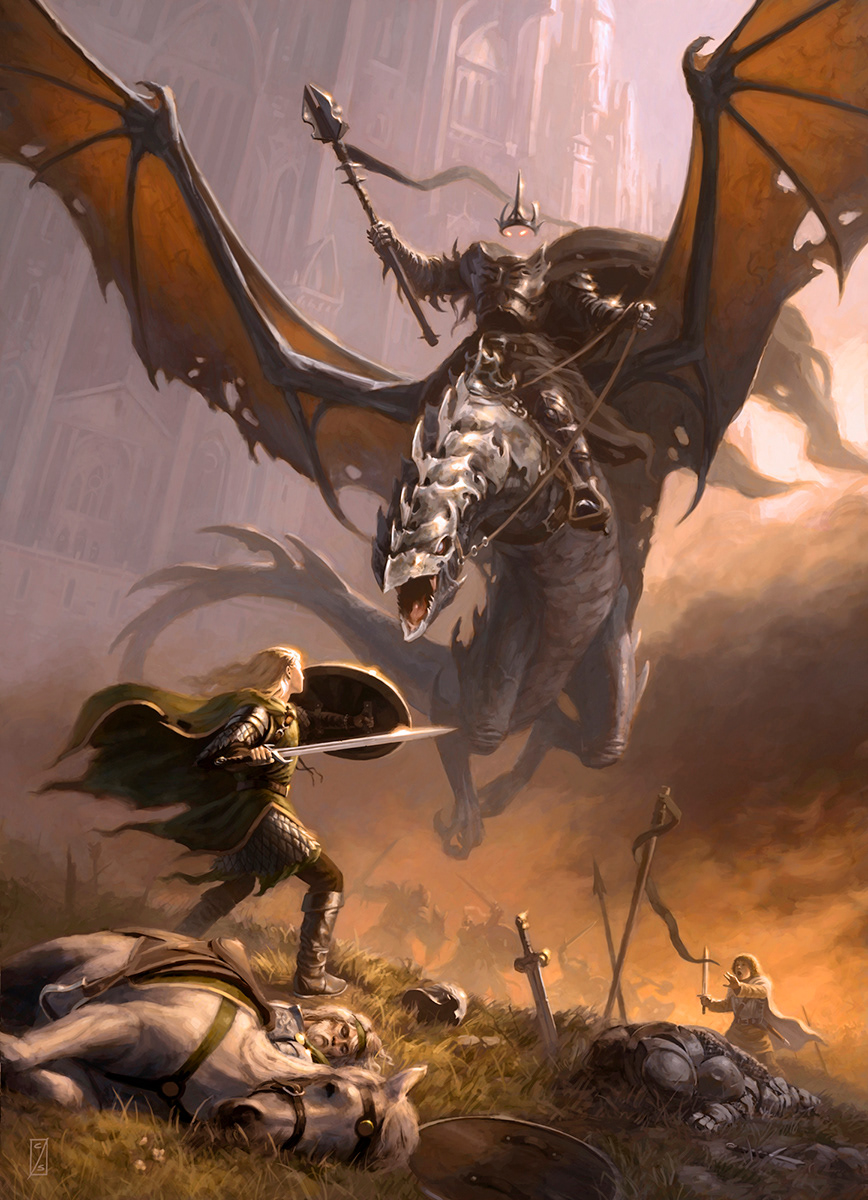 Eowyn & the Nazgul. 1st place Art Order entry