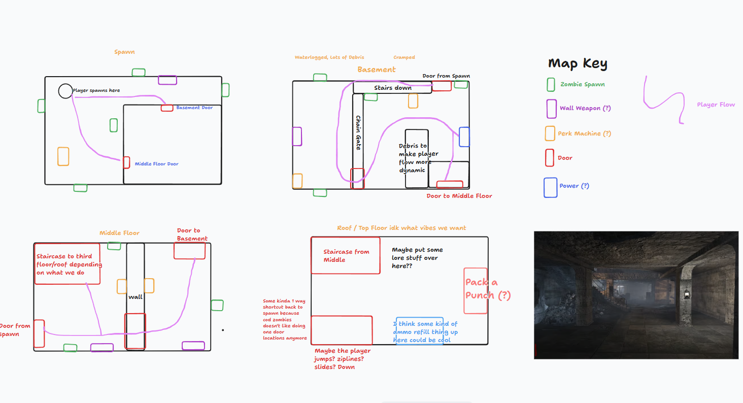 The Initial Map drawing of the lab