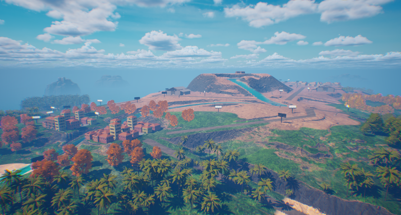 Extra detail in tree variation and erosion around the map