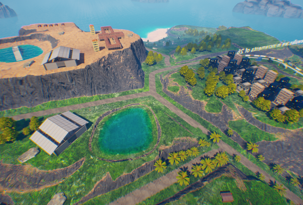 Changed Middle Part of Island to have more grass