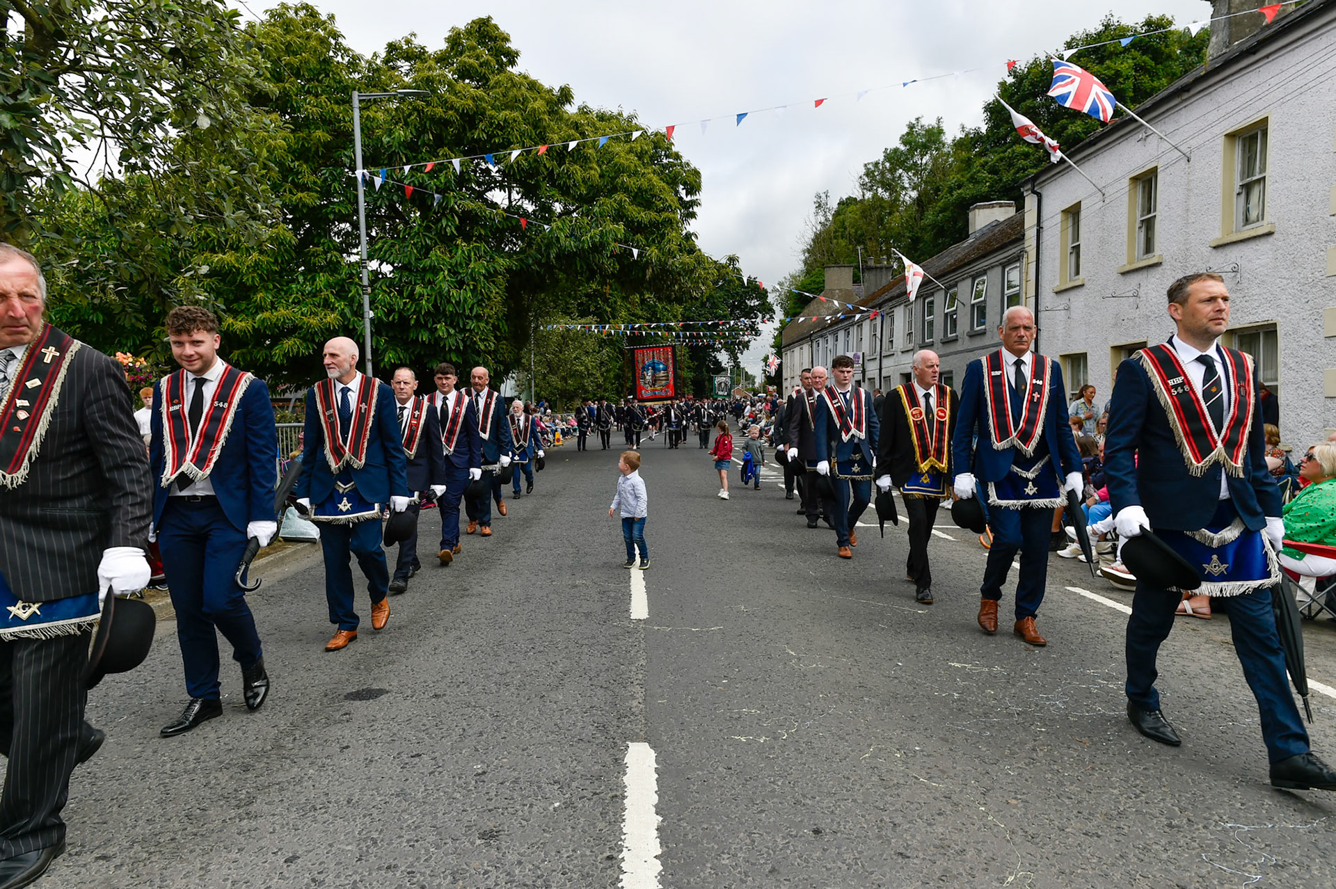 Scarva Co Armagh, 13-07-2024Royal Black Institution including members from Australia and New Zealand.Shame Fight between King William (Billy) and King James.
