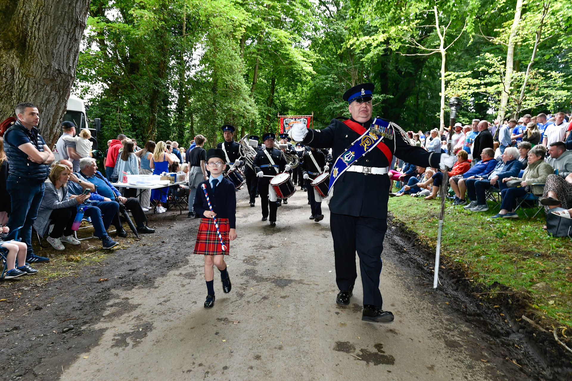 Scarva Co Armagh, 13-07-2024Royal Black Institution including members from Australia and New Zealand.Shame Fight between King William (Billy) and King James.