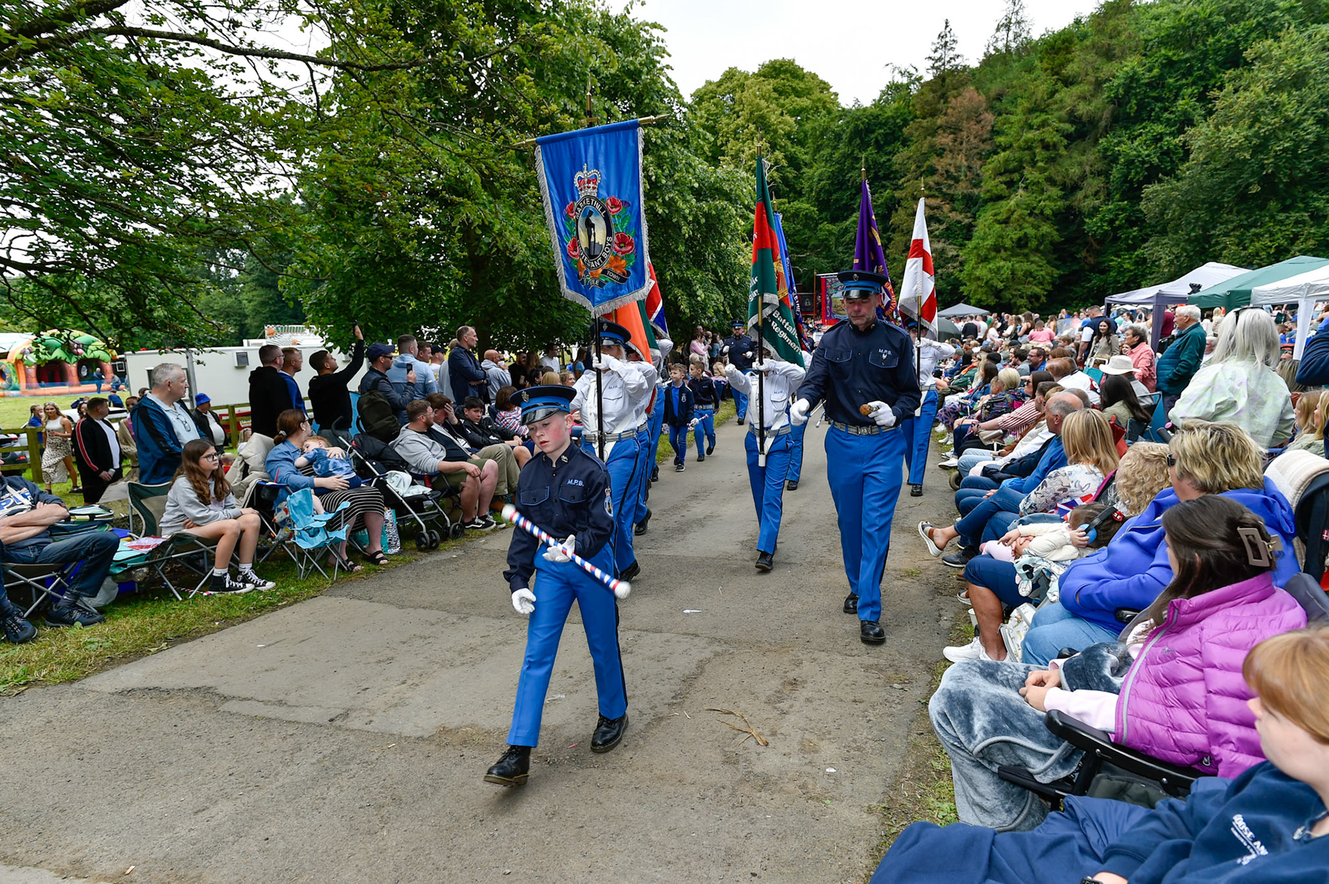 Scarva Co Armagh, 13-07-2024Royal Black Institution including members from Australia and New Zealand.Shame Fight between King William (Billy) and King James.