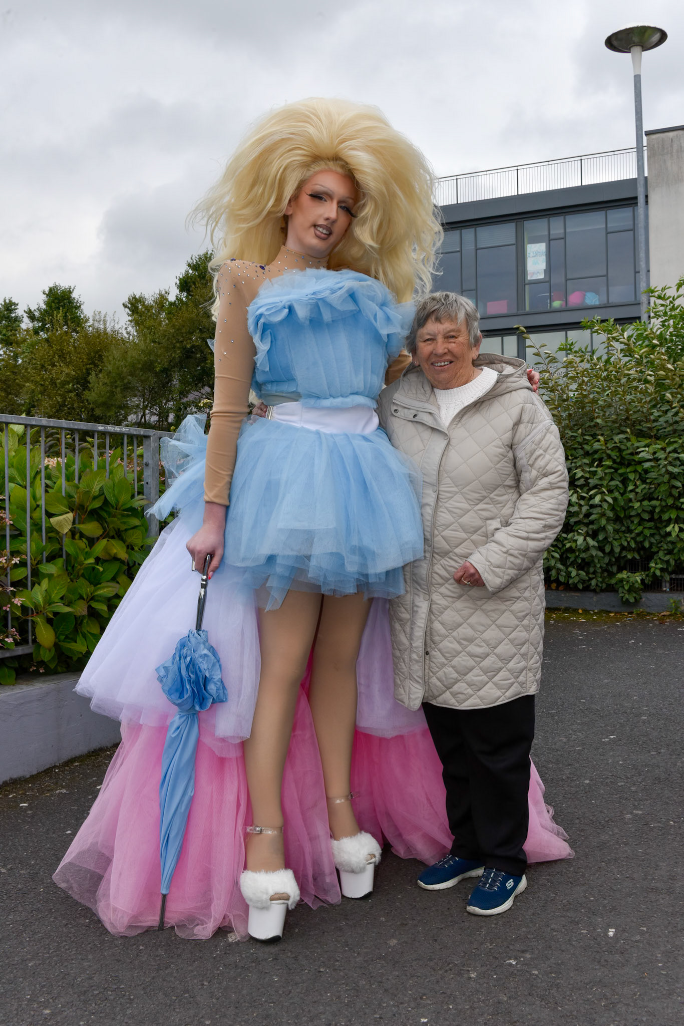 1230Hrs Saturday 5th October 2024Lurgan Co Armagh Lurgan  holds its first ever Pride Parade in Carnegie Street. Drag Queens lead 100s of supporters of the LGBTQIA+ community down Carnegie Street. Meanwhile a (10 participants) counter Pride Parade protest from  White Fields  Gospel group Tandragee Co Armagh, was held  in the town centre.