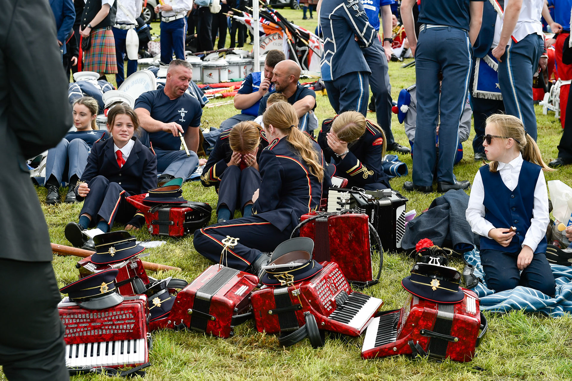 Scarva Co Armagh, 13-07-2024Royal Black Institution including members from Australia and New Zealand.Shame Fight between King William (Billy) and King James.