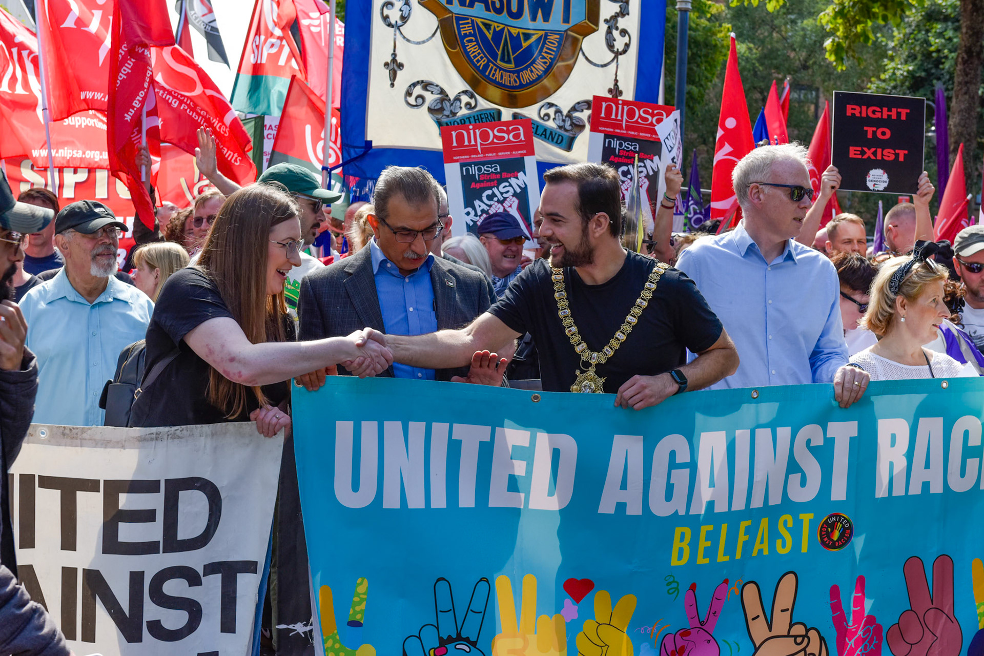 United Against Racism.Belfast, Starting  Writer’s Square to City HallSaturday 10th August 2024,12 noon.