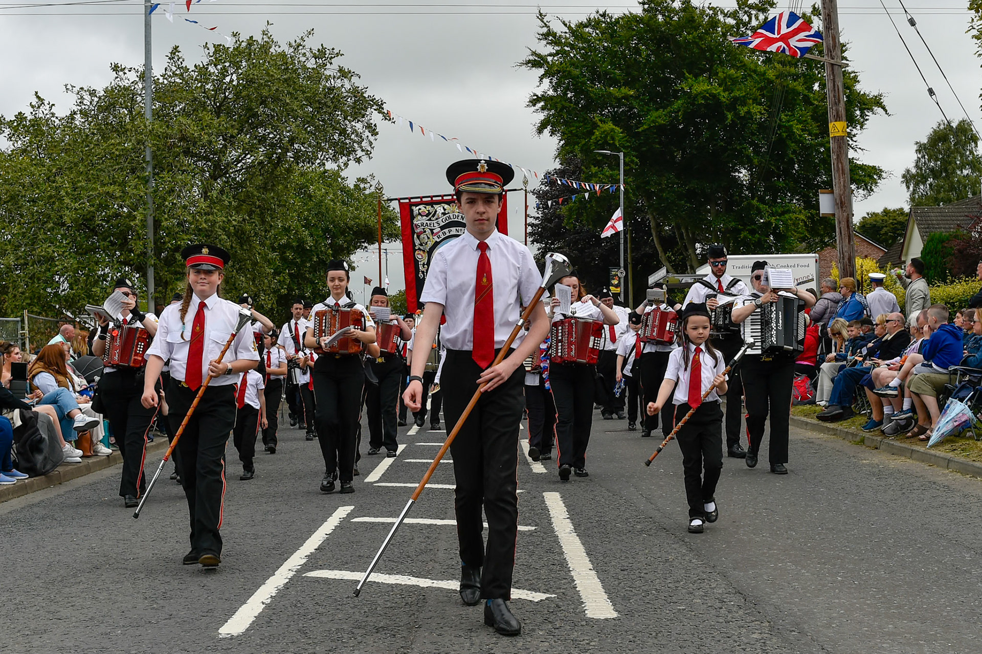 Scarva Co Armagh, 13-07-2024Royal Black Institution including members from Australia and New Zealand.Shame Fight between King William (Billy) and King James.