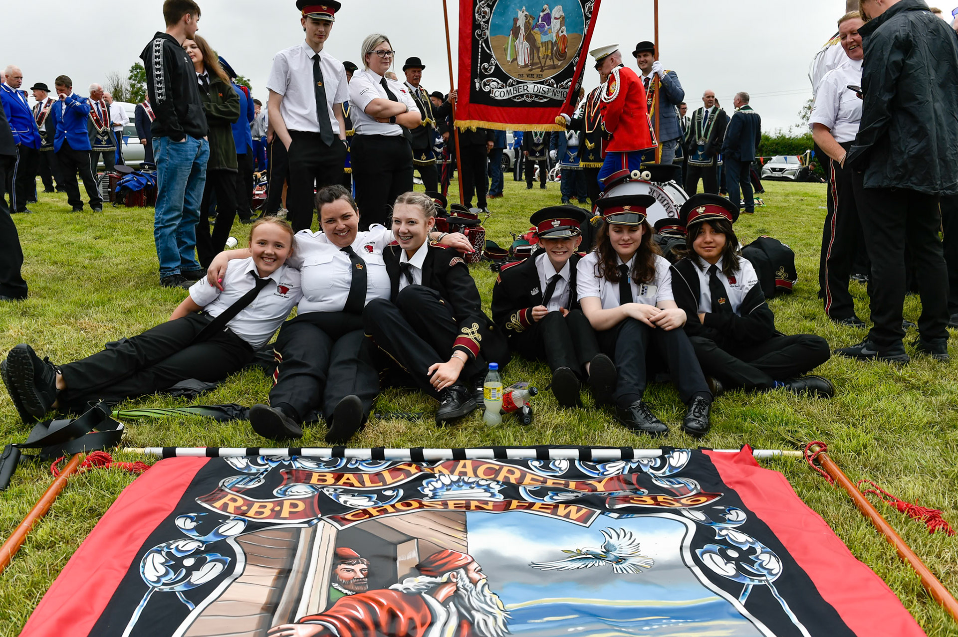 Scarva Co Armagh, 13-07-2024Royal Black Institution including members from Australia and New Zealand.Shame Fight between King William (Billy) and King James.