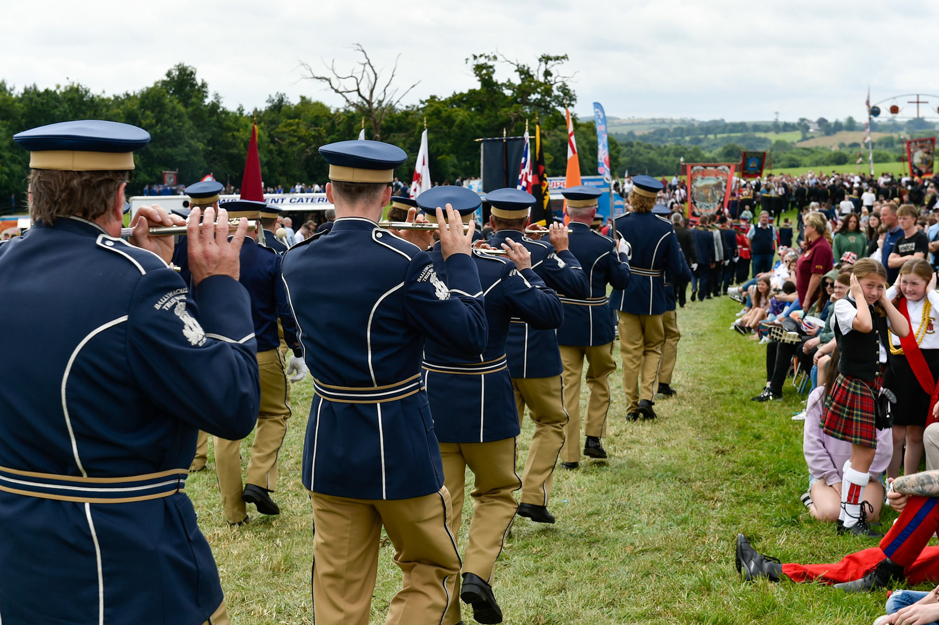 Scarva Co Armagh, 13-07-2024Royal Black Institution including members from Australia and New Zealand.Shame Fight between King William (Billy) and King James.
