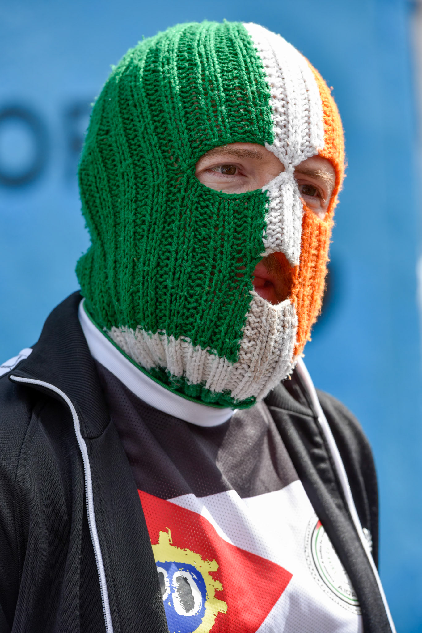 Kneecap at the unveiling ceremony of a new mural at:Hawthorn Bar West Belfast,Friday 9th August 2024.The three members of the band mingled with spectators.