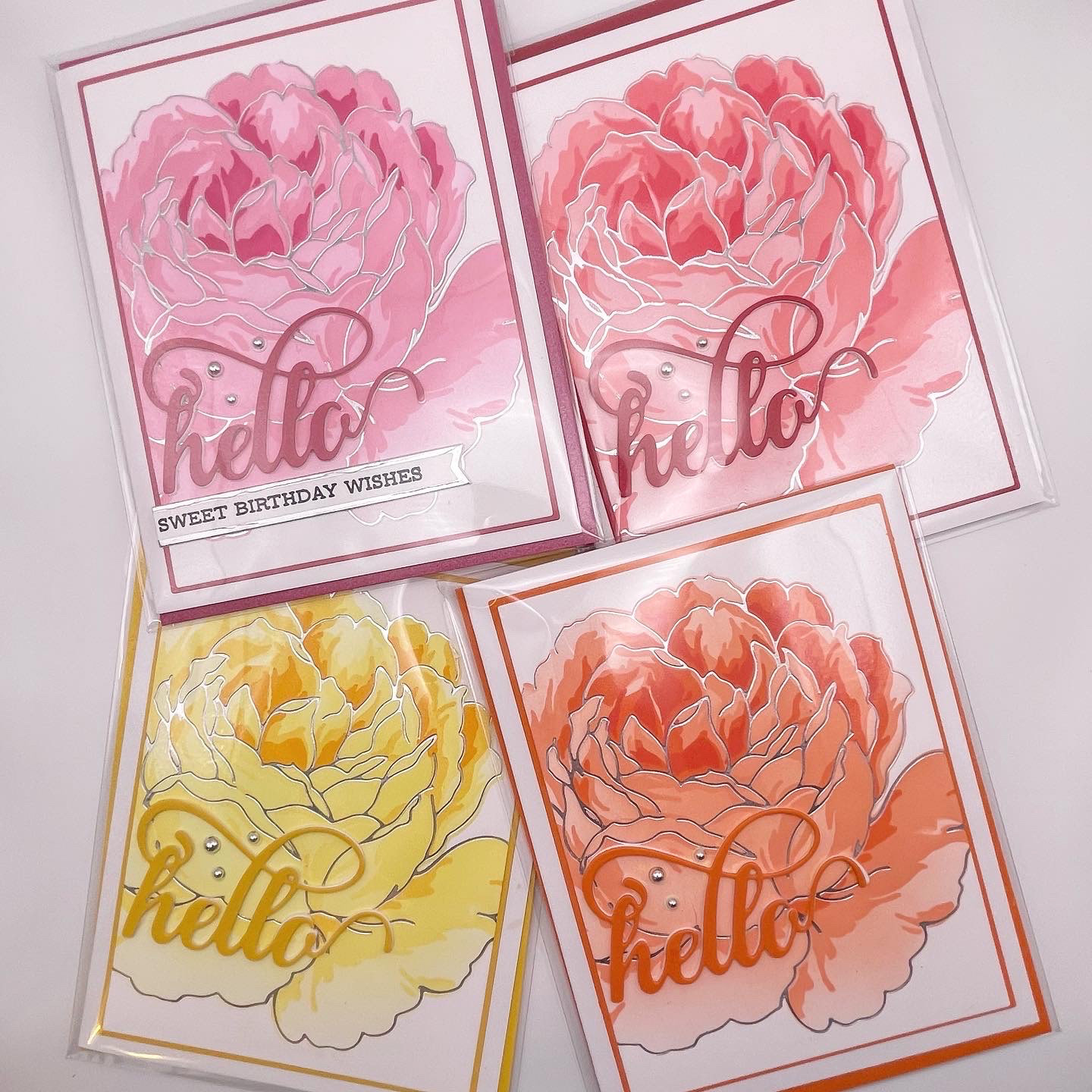 featuring foiled roses