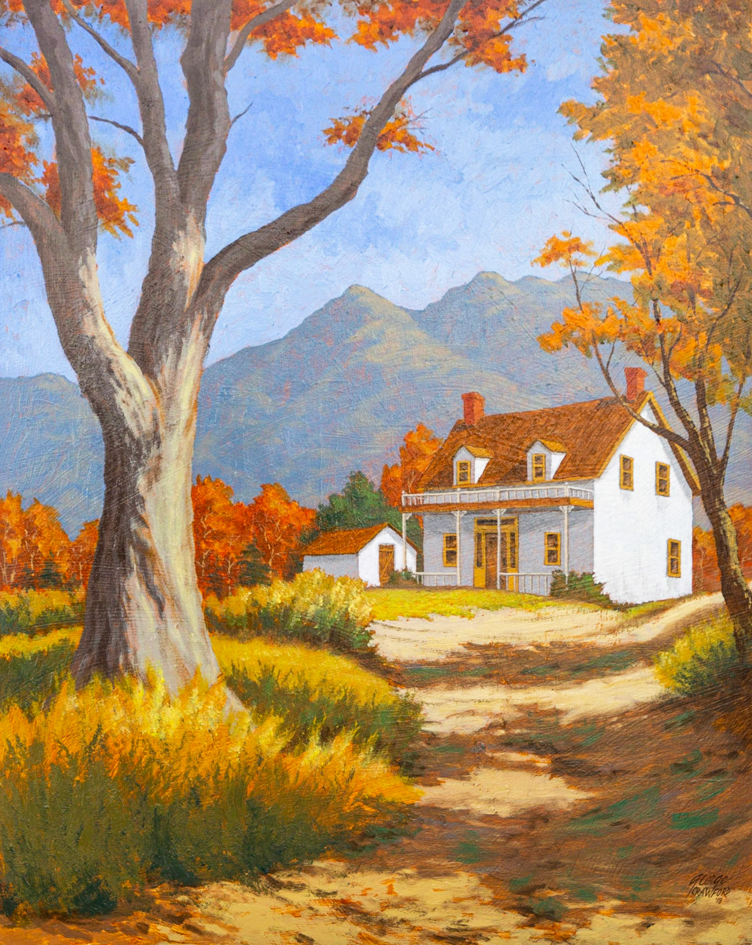 The White House; Acrylic on canvas; 30  x 24  inches; © 2018