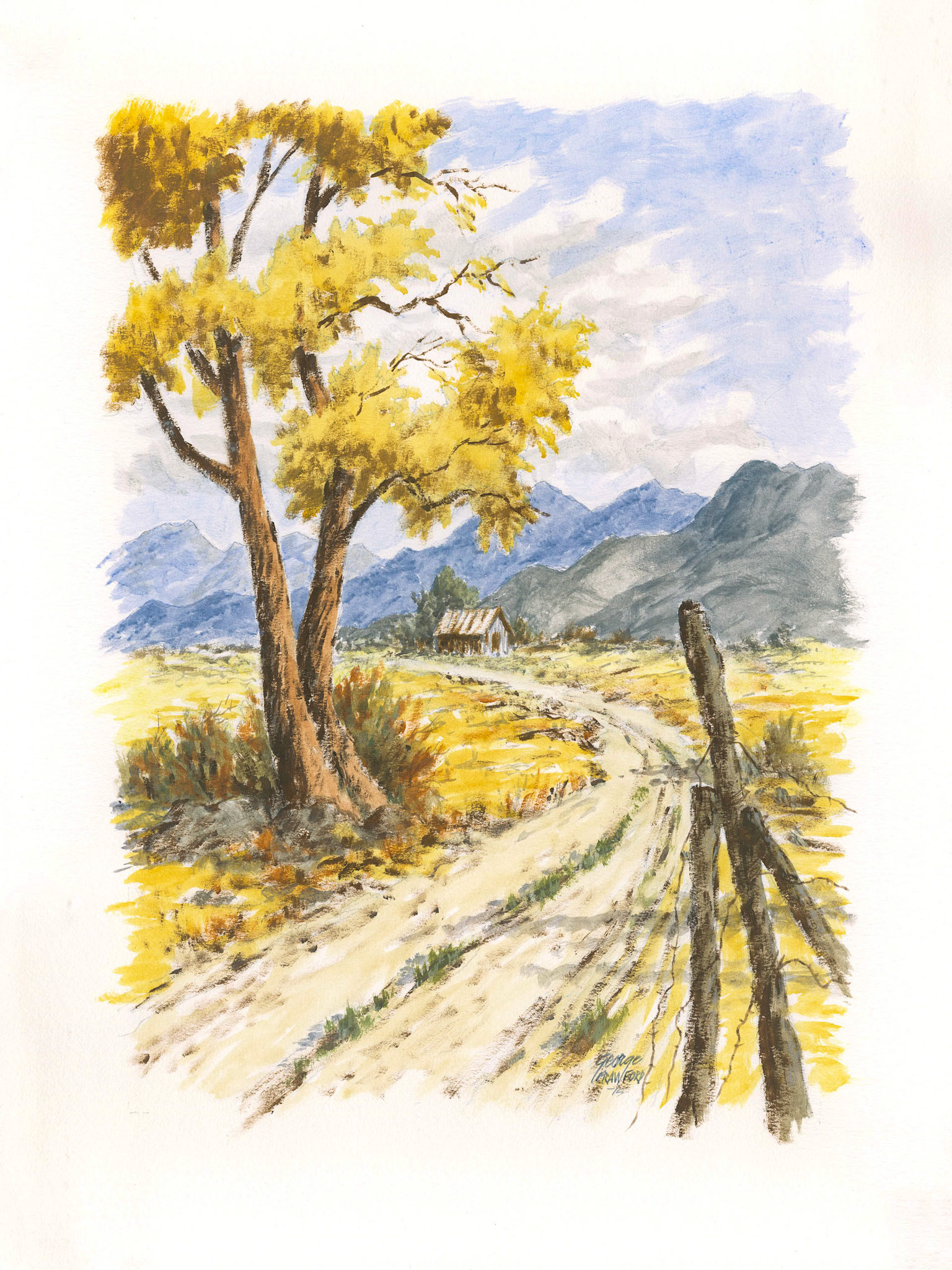 Untitled (Watercolor 15N); Acrylic watercolor on paper; 24 x 18 inches; © 2015