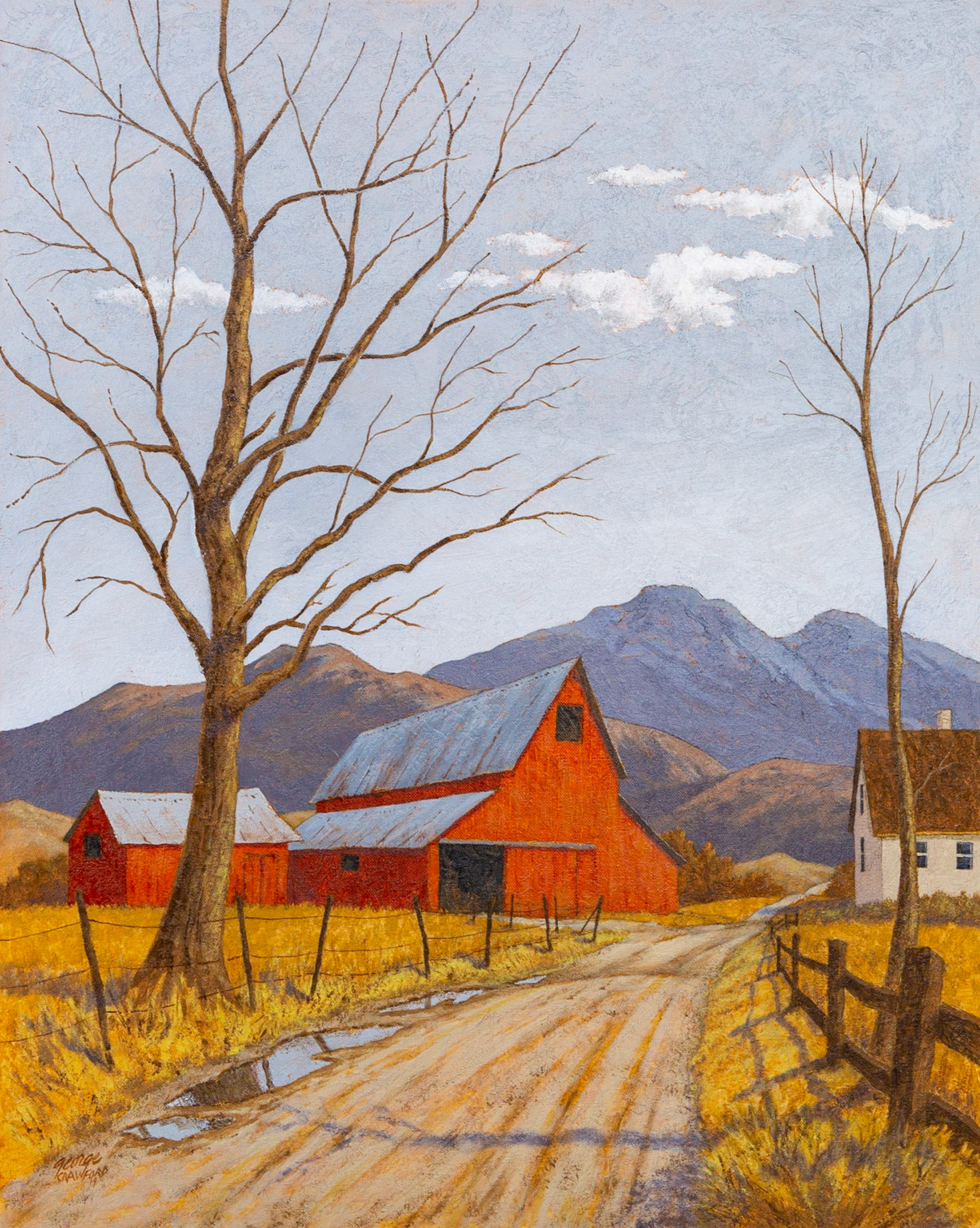 After the Rain; Acrylic on canvas; 30  x 24  inches; © 2019