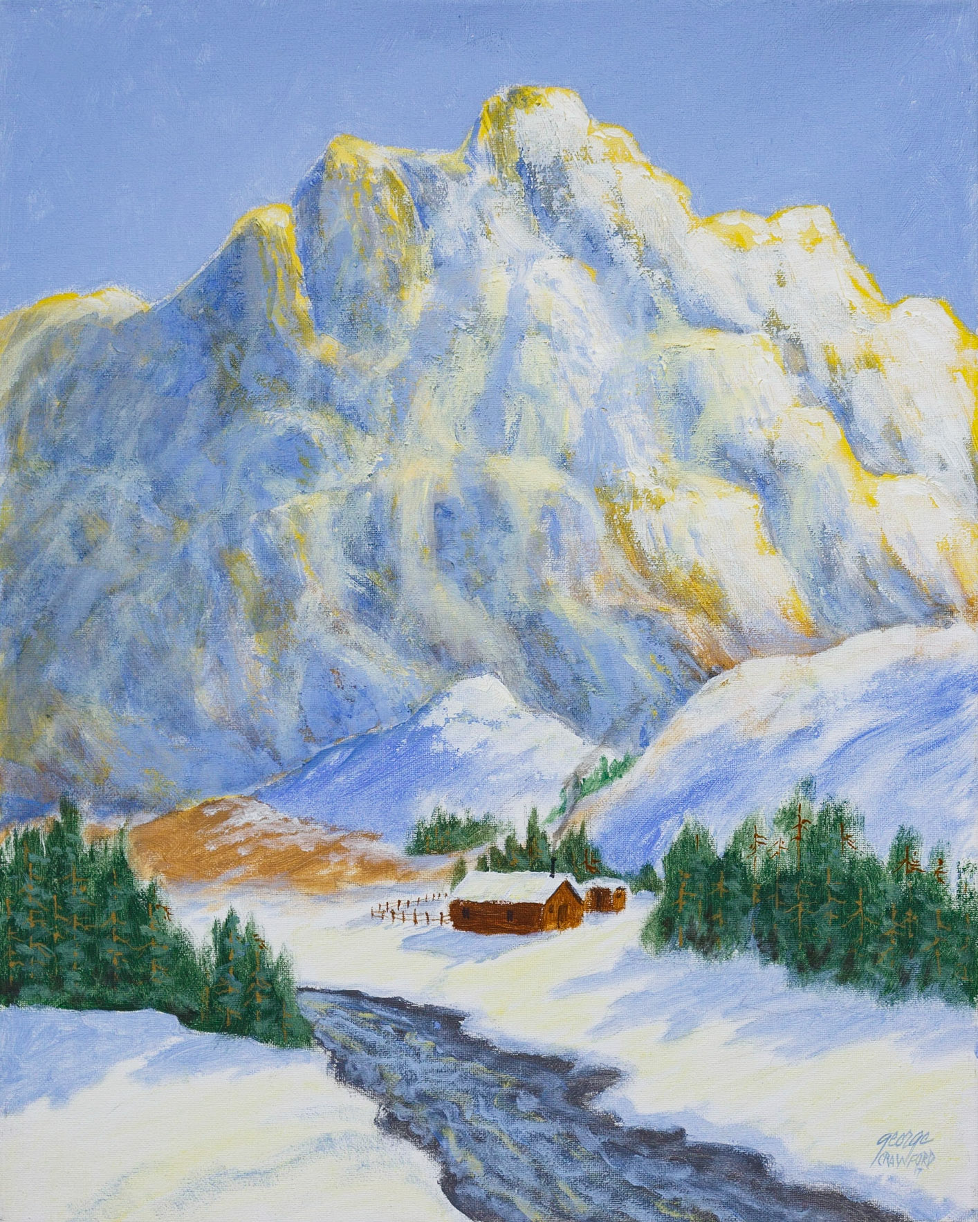 Untitled; Acrylic on canvas; 20 x 16 inches; © 2017