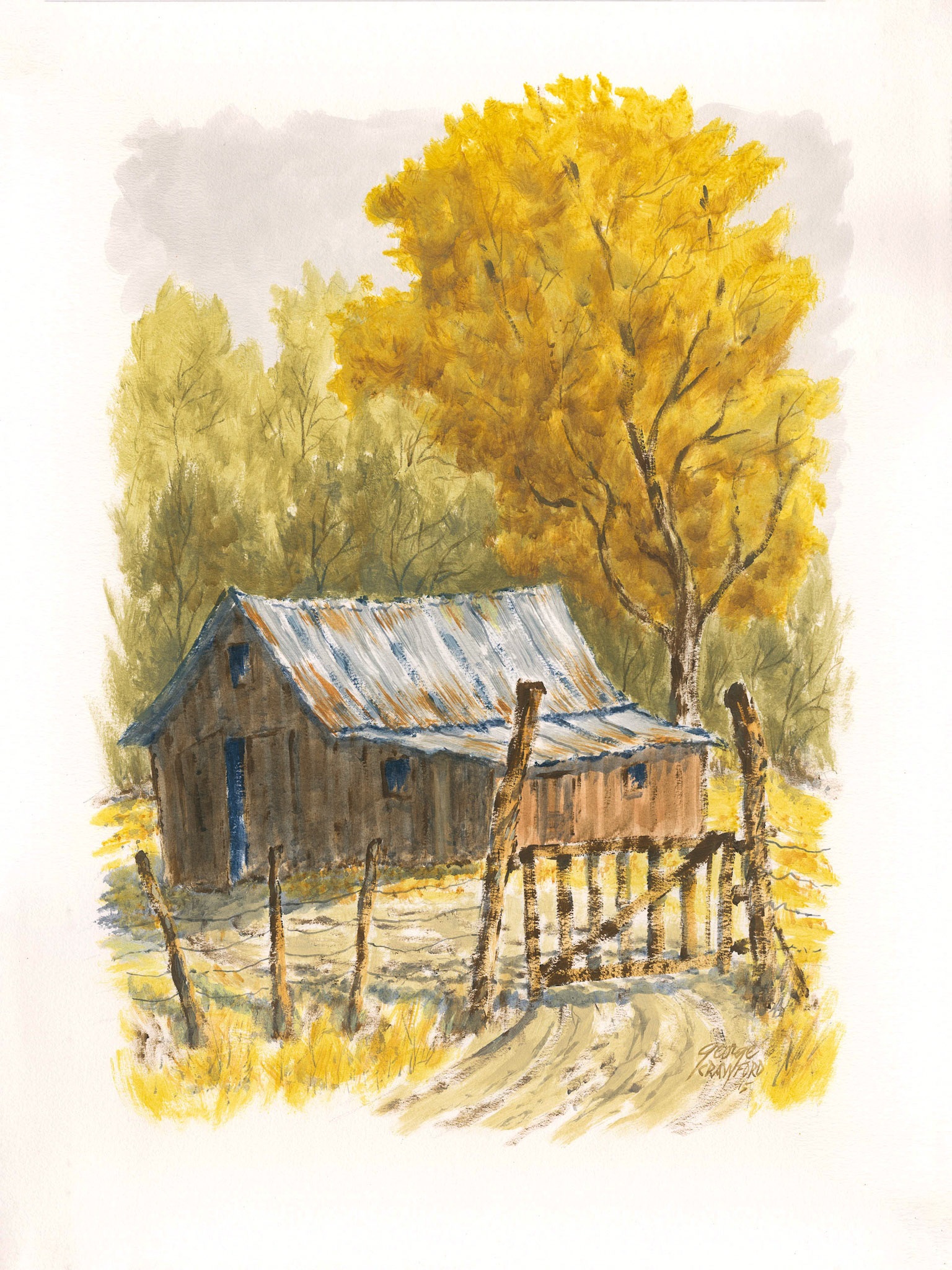 Untitled (Watercolor 15R); Acrylic watercolor on paper; 24 x 18 inches; © 2015