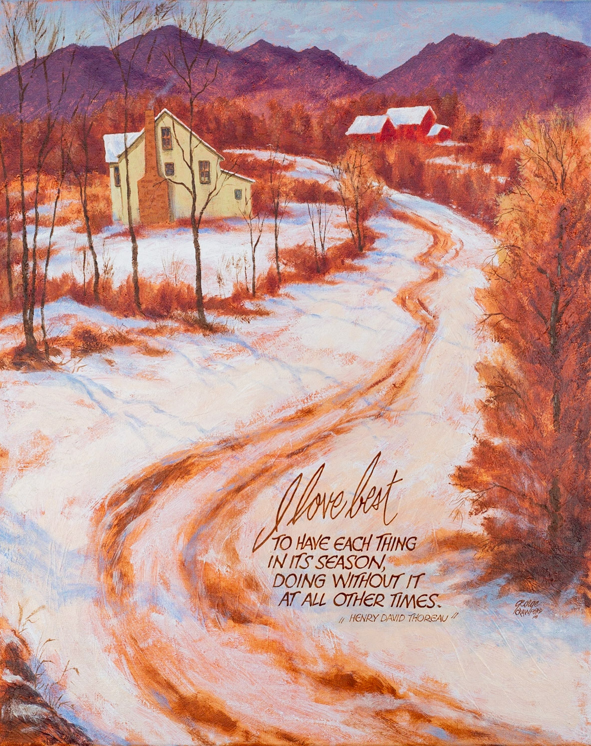 Everything in Its Season; Acrylic on Canvas; 30  x 24  inches; © 2018