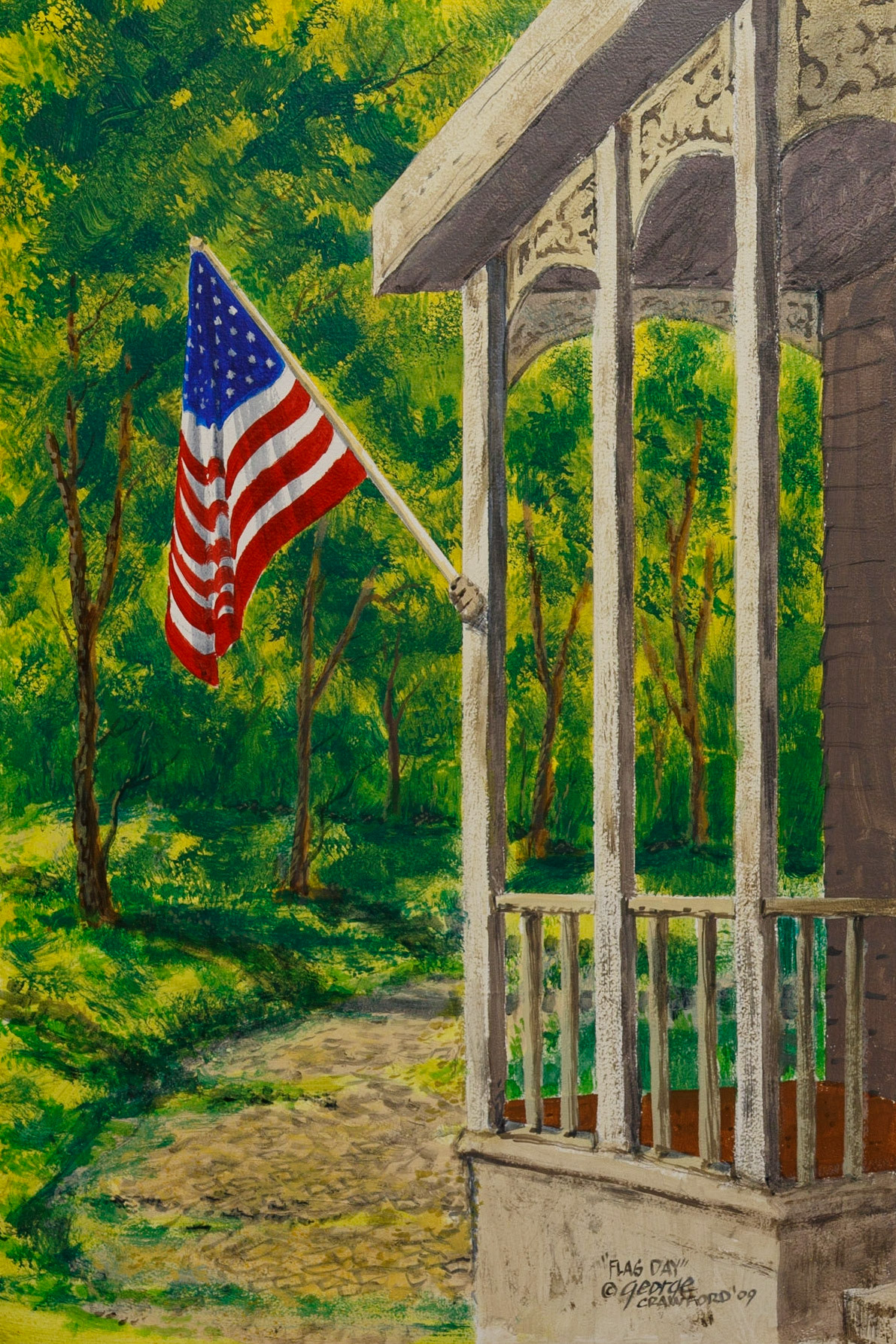 Flag Day; Acrylic on panel; 24 x 16 inches; © 2009