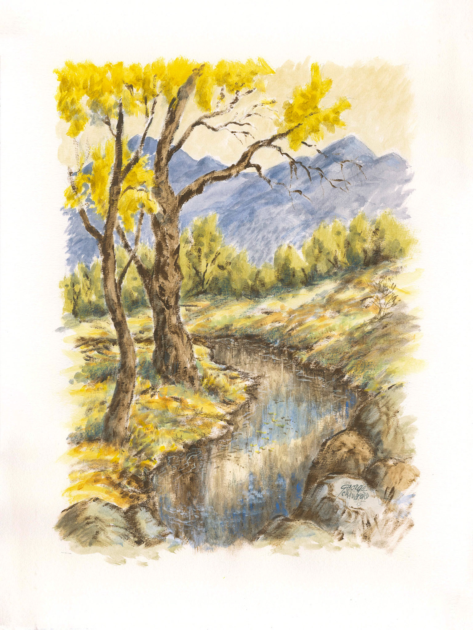 Untitled (Watercolor 15K); Acrylic watercolor on paper; 24 x 18 inches; © 2015