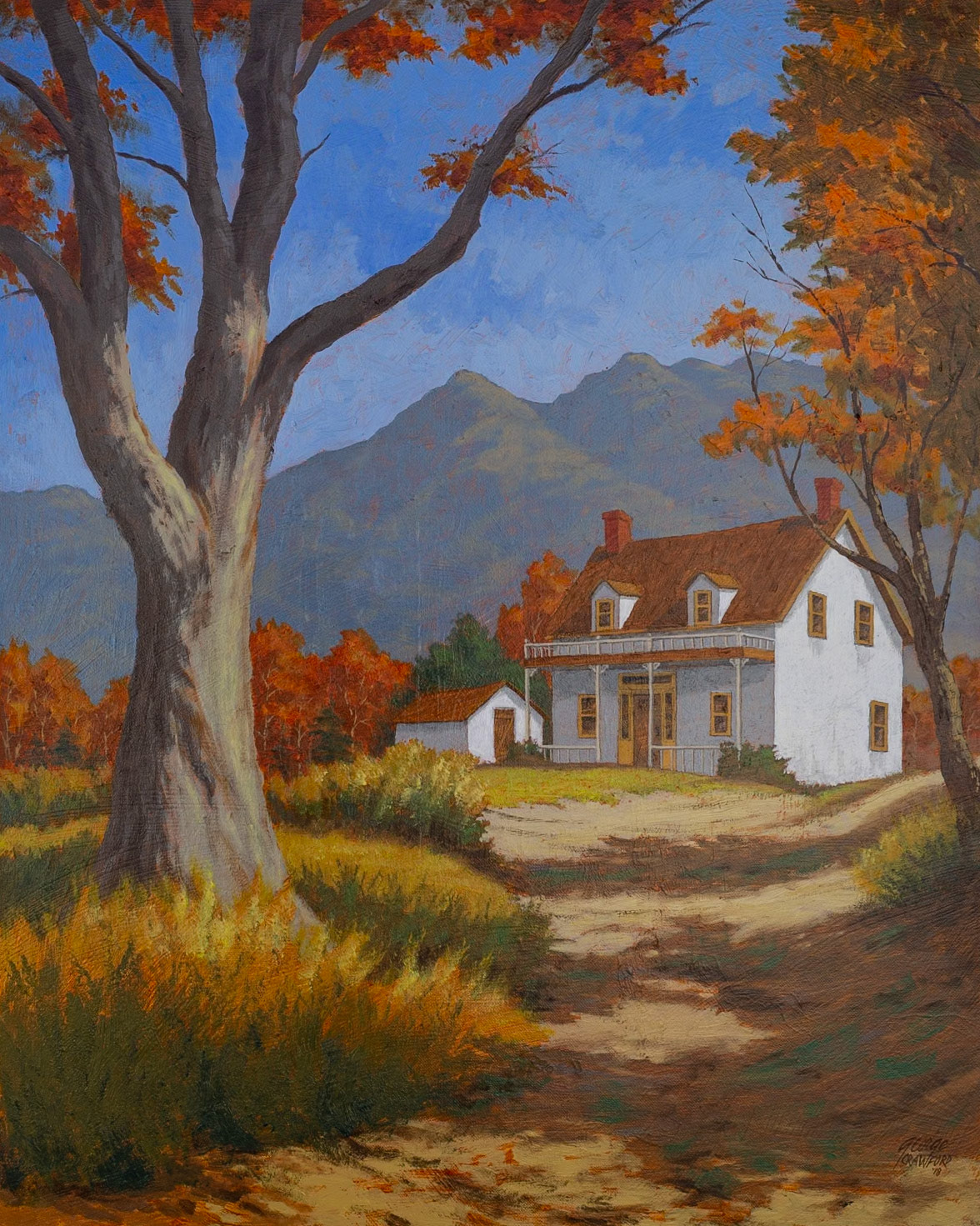 The White House; Acrylic on canvas; 30  x 24  inches; © 2018