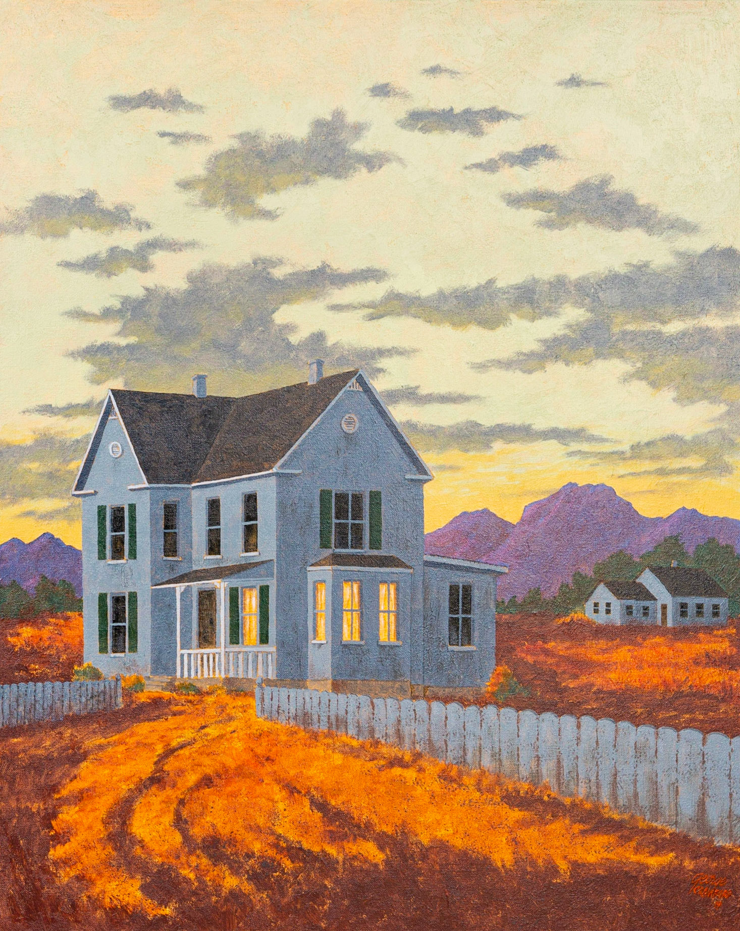 A Country Evening; Acrylic on canvas; 30  x 24  inches; © 2019