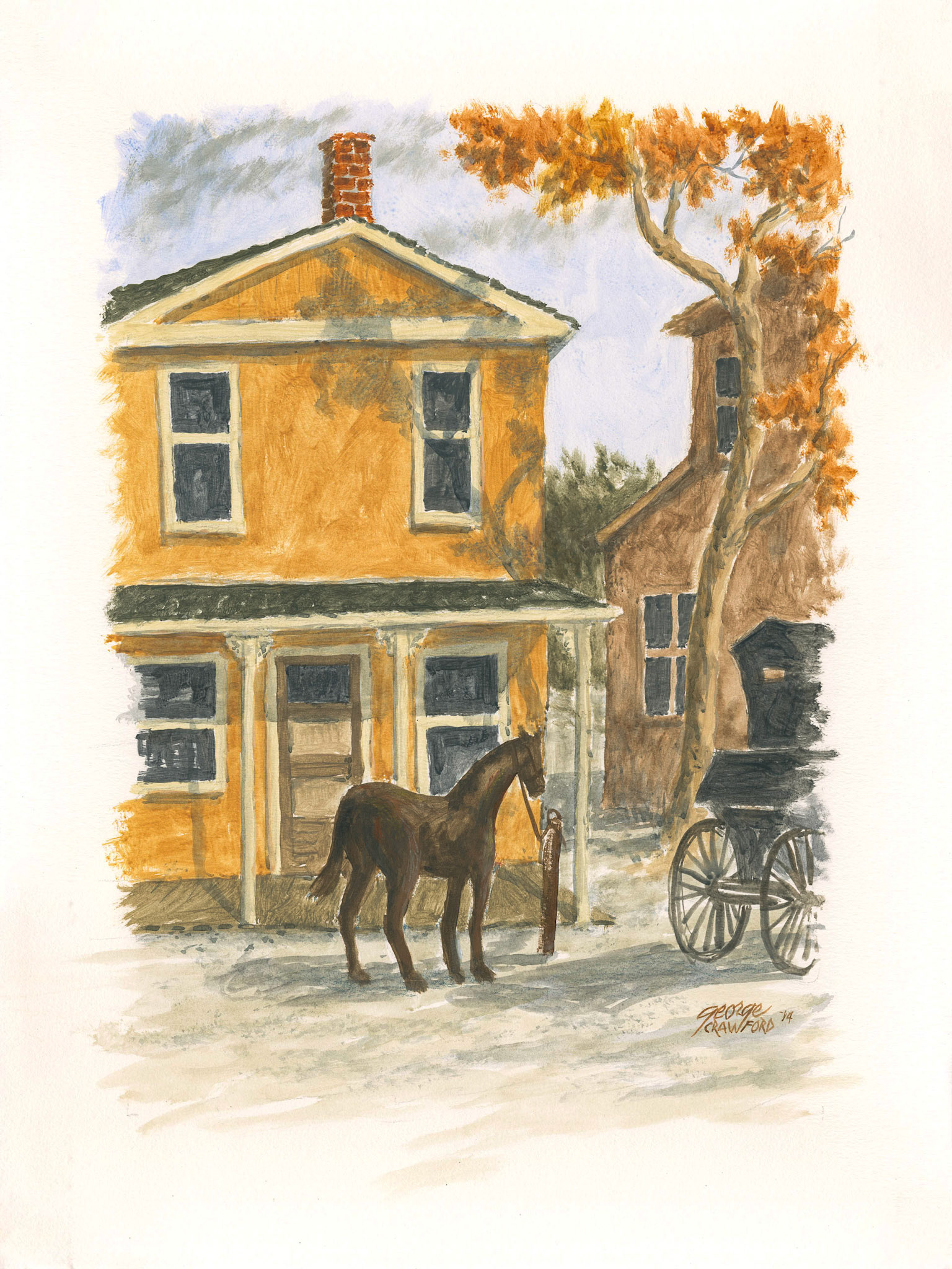 Untitled (Watercolor 14F); Acrylic watercolor on paper; 24 x 18 inches; © 2014