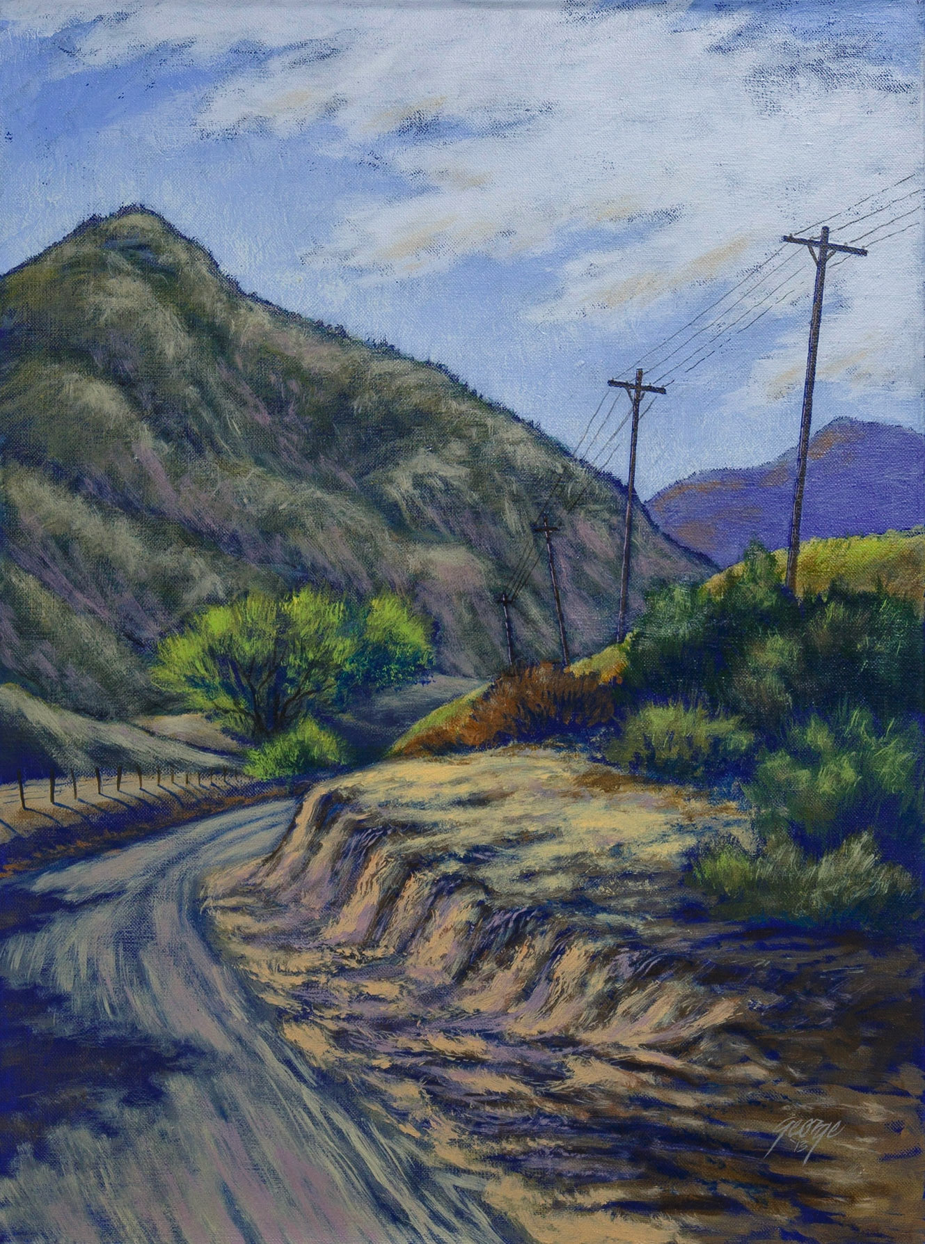 Back Country Road; Acrylic on canvas; 24 x 18 inches; © 2013