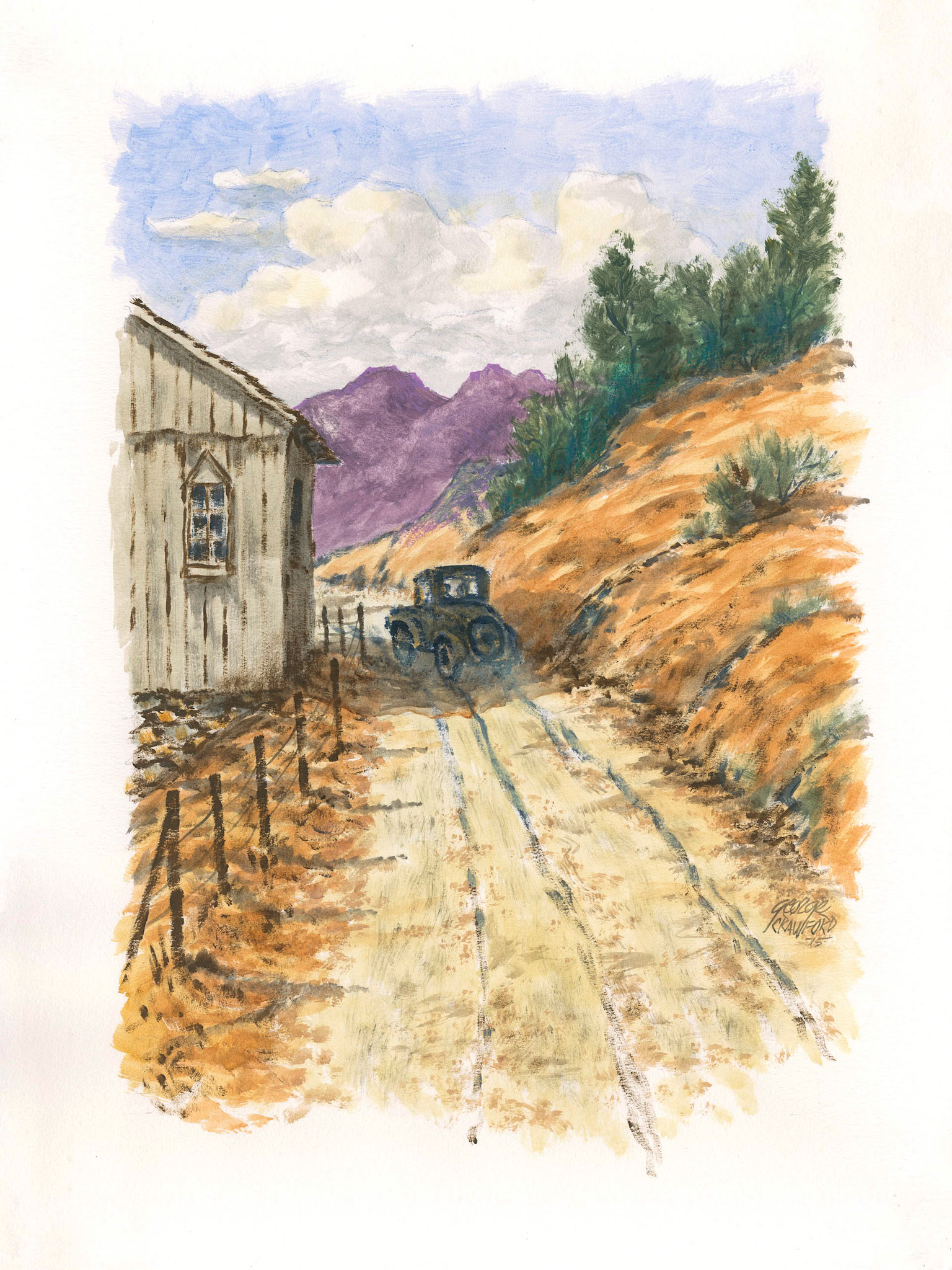 Untitled (Watercolor 15J); Acrylic watercolor on paper; 24 x 18 inches; © 2015