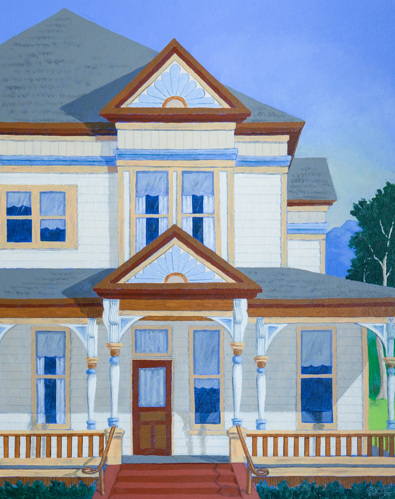 Victorian (No. 1); Acrylic on Canvas; 30  x 24  inches; © 2017