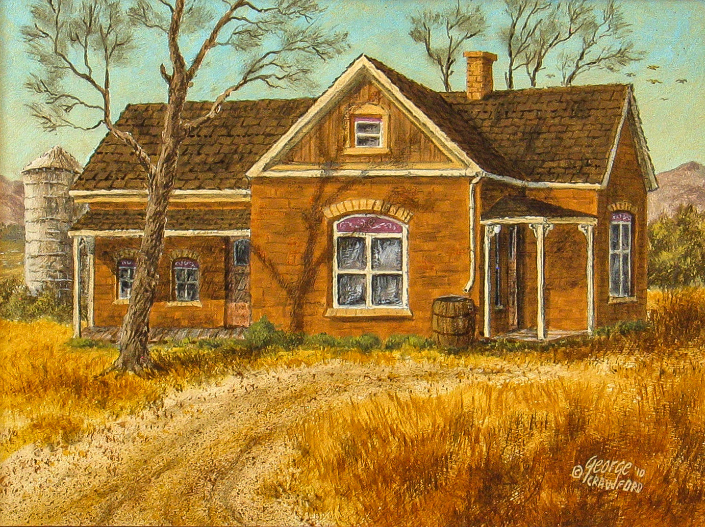 Afternoon at the Turners; 9 x 12 inches; Acrylic on hardboard; © 2010
