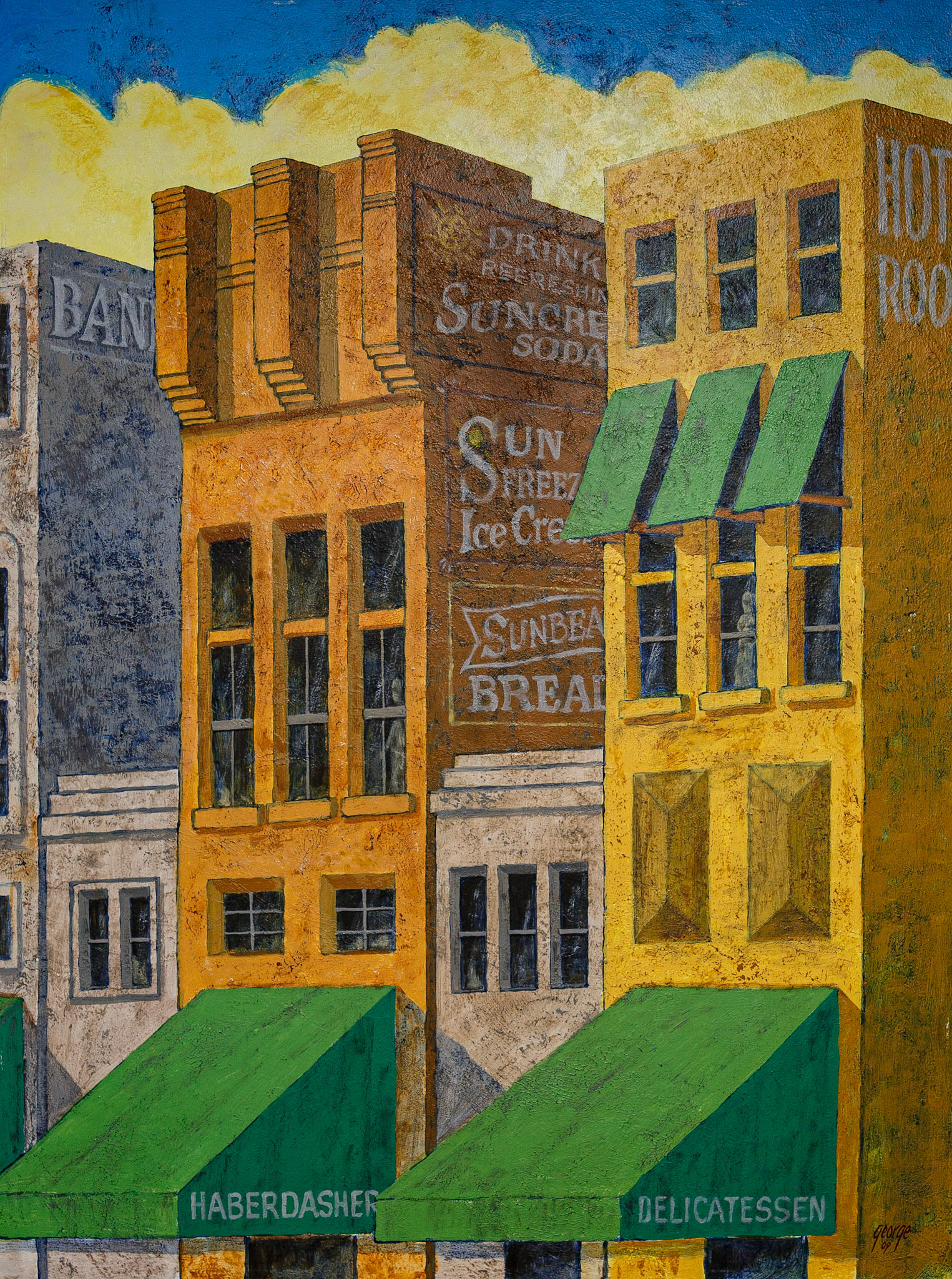 Wall Doggery; Acrylic on board; 32 x 24 inches; © 2009