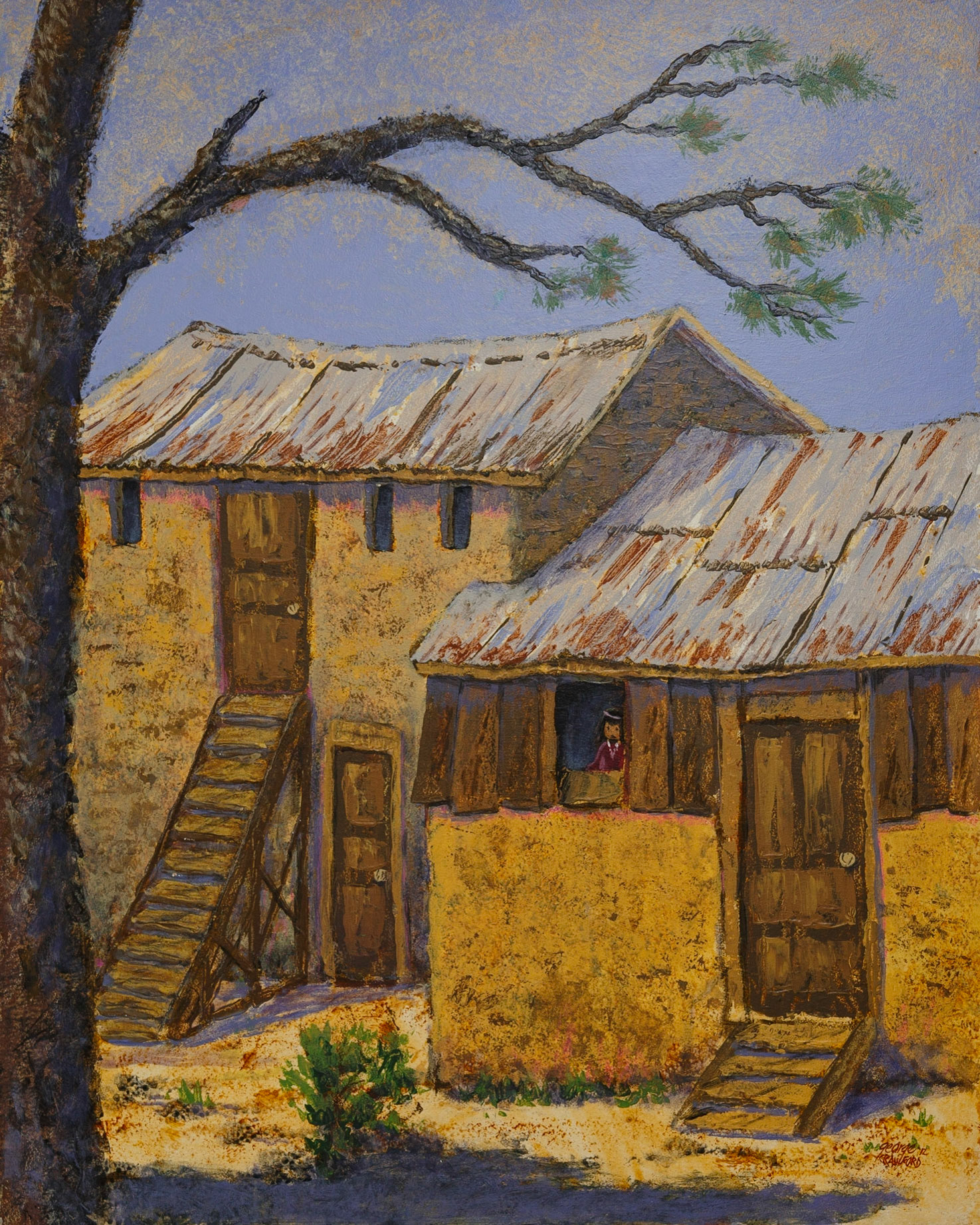 Edifice No. 2; Acrylic on panel; 30 x 24 inches; © 2012