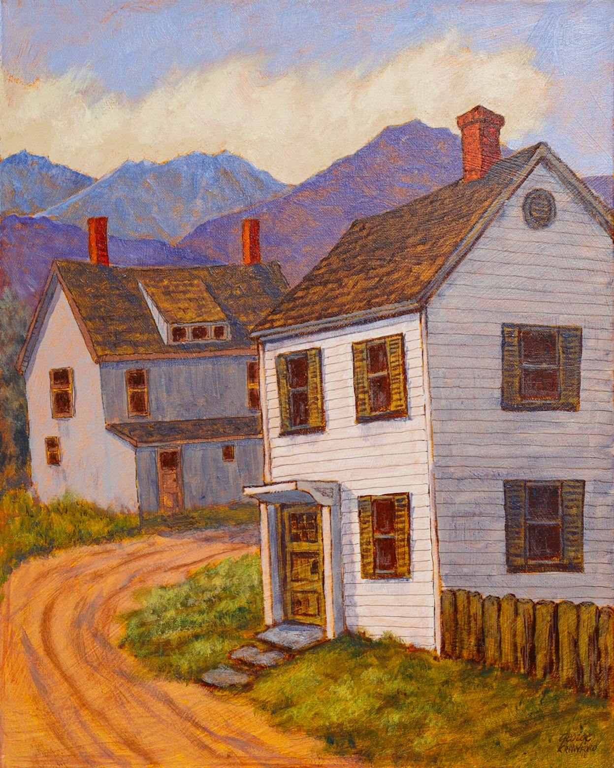 Neighbors; Acrylic on canvas; 20 x 16 inches; © 2018