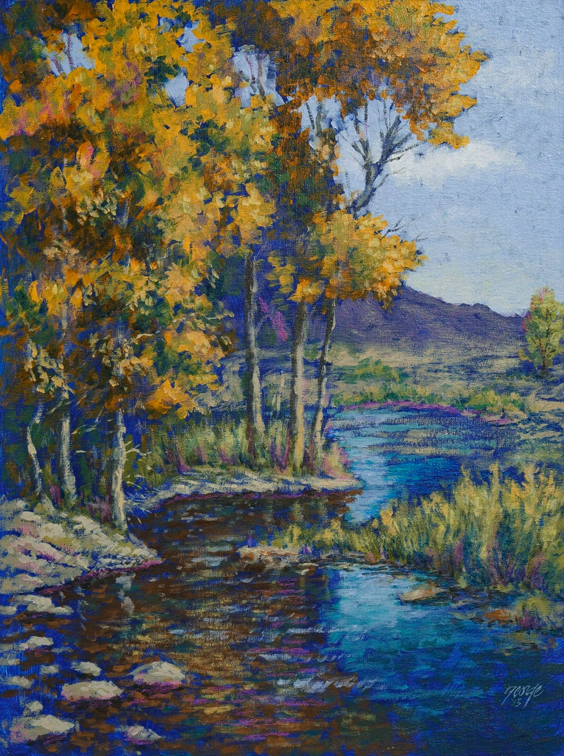 Late September; Acrylic on canvas board; 24 x 18 inches; © 2011