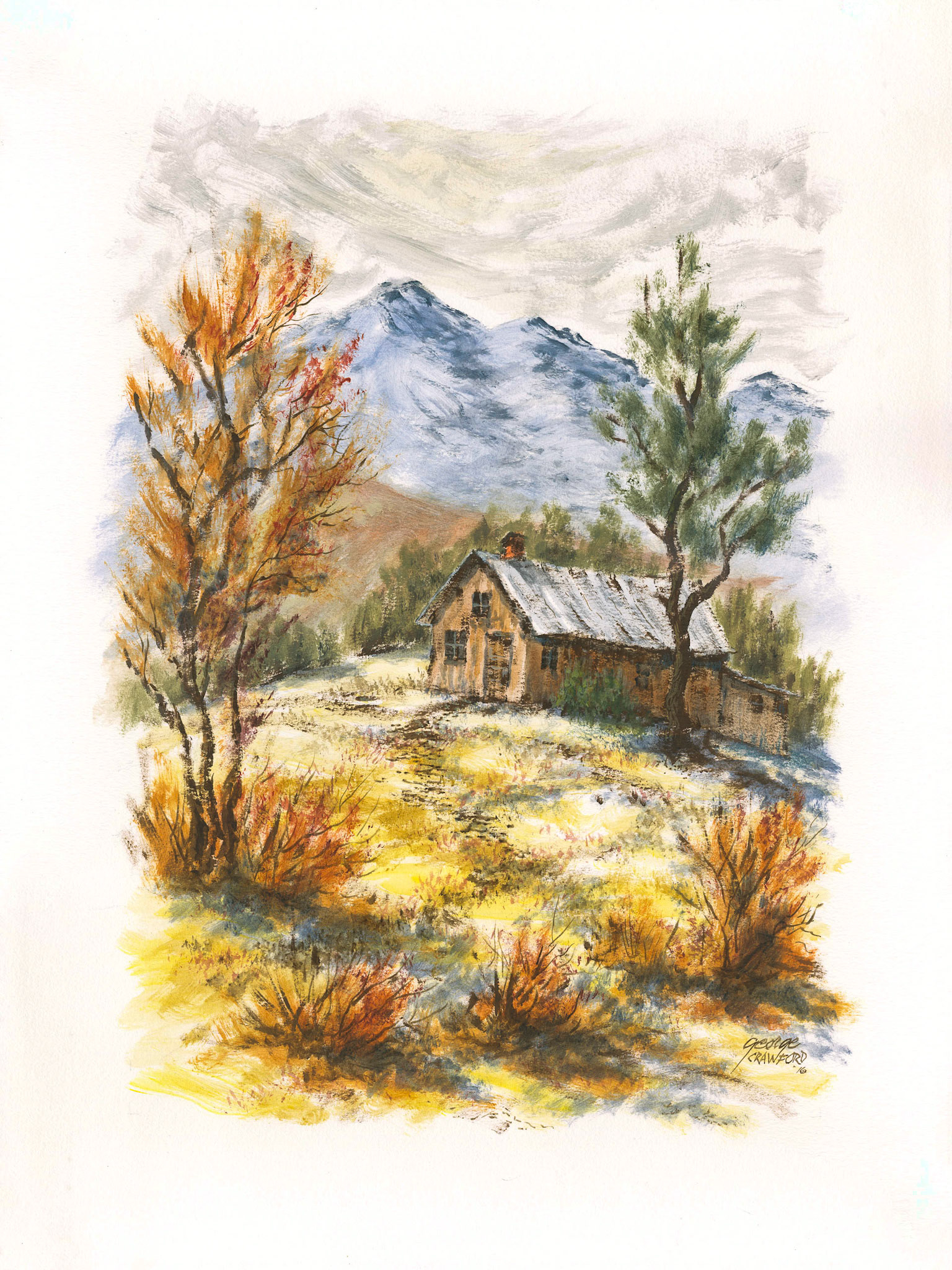 Untitled (Watercolor 16F); Acrylic watercolor on paper; 24 x 18 inches; © 2016