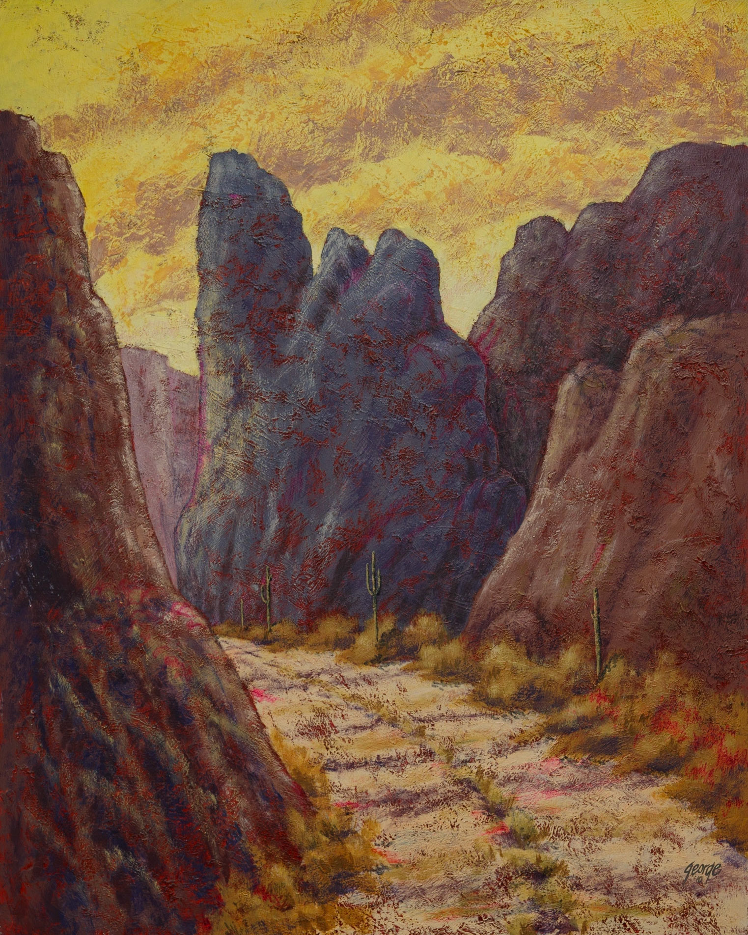 Back Country Trail; Acrylic on panel; 30 x 24 inches; © 2010