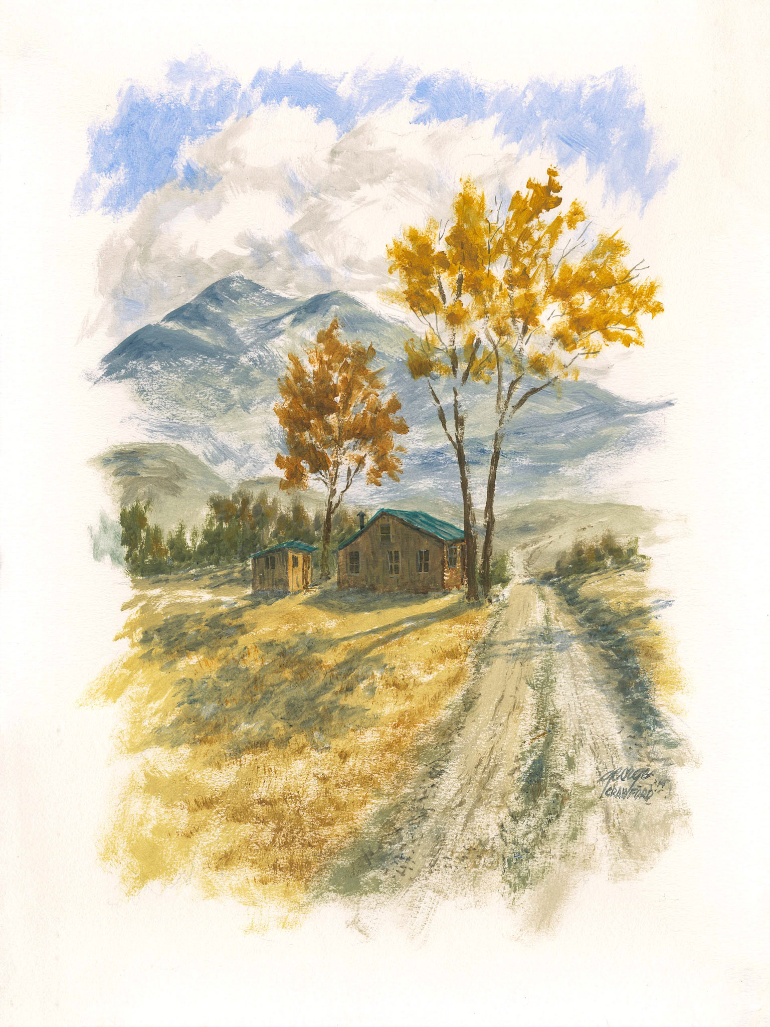 Untitled (Watercolor 14L); Acrylic watercolor on paper; 24 x 18 inches; © 2014