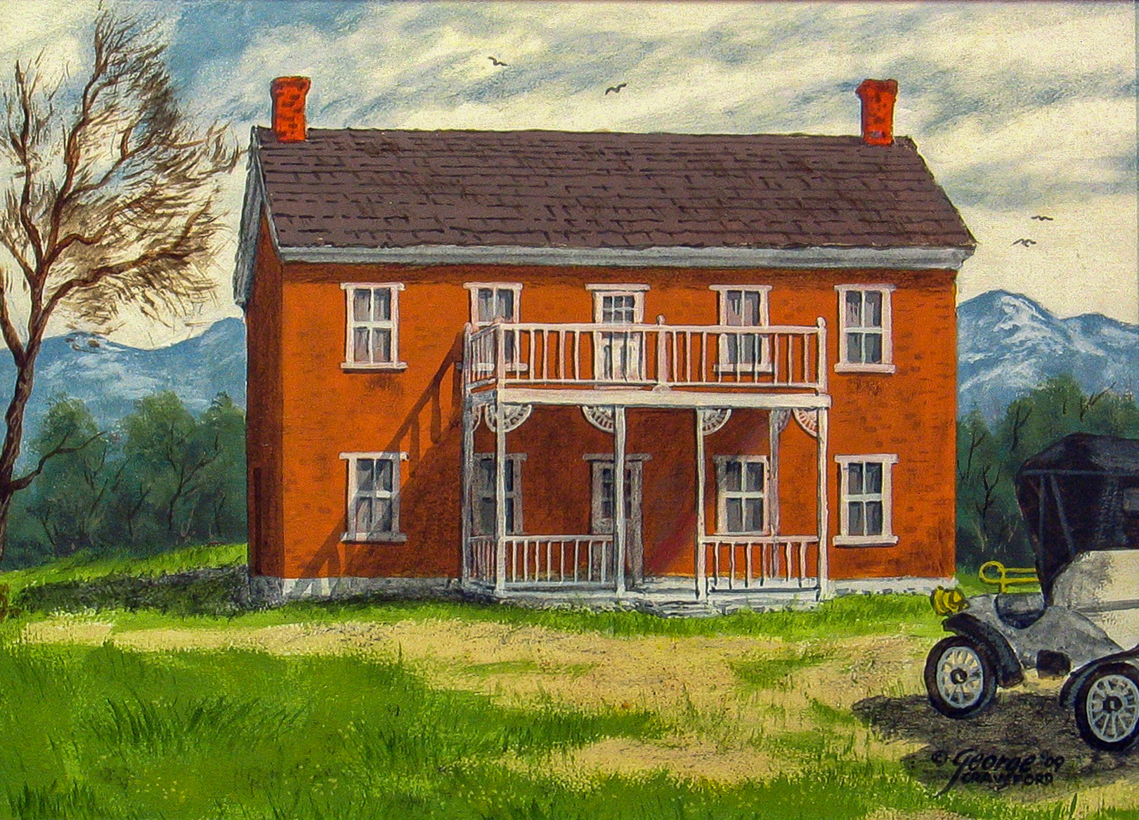 Horseless; 12 x 16 inches; Acrylic on panel; © 2009