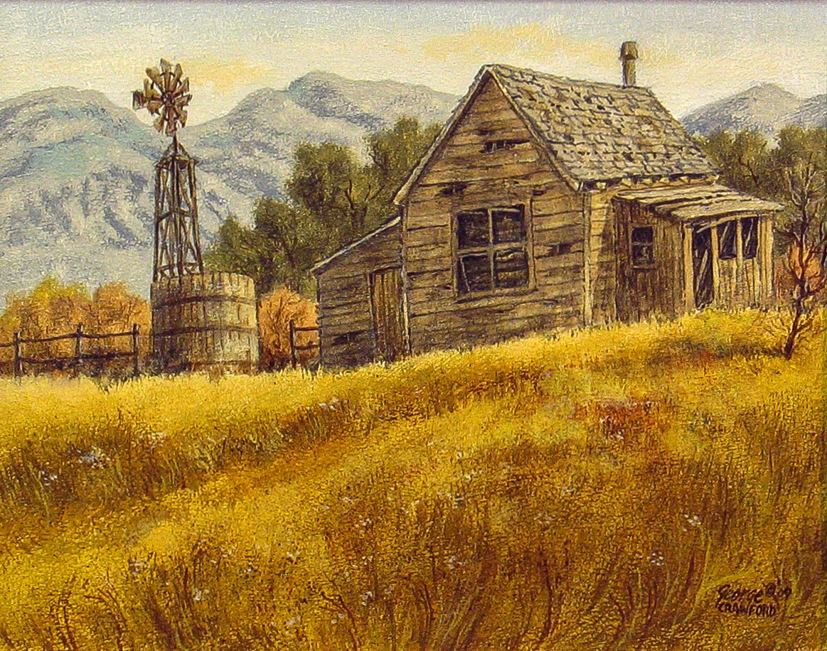 Homestead; 8 x 10 inches; Acrylic on panel; © 2009