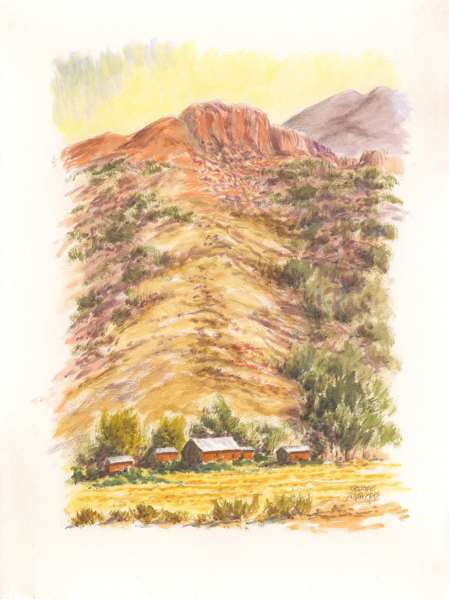 Untitled (Watercolor 15H); Acrylic watercolor on paper; 24 x 18 inches; © 2015