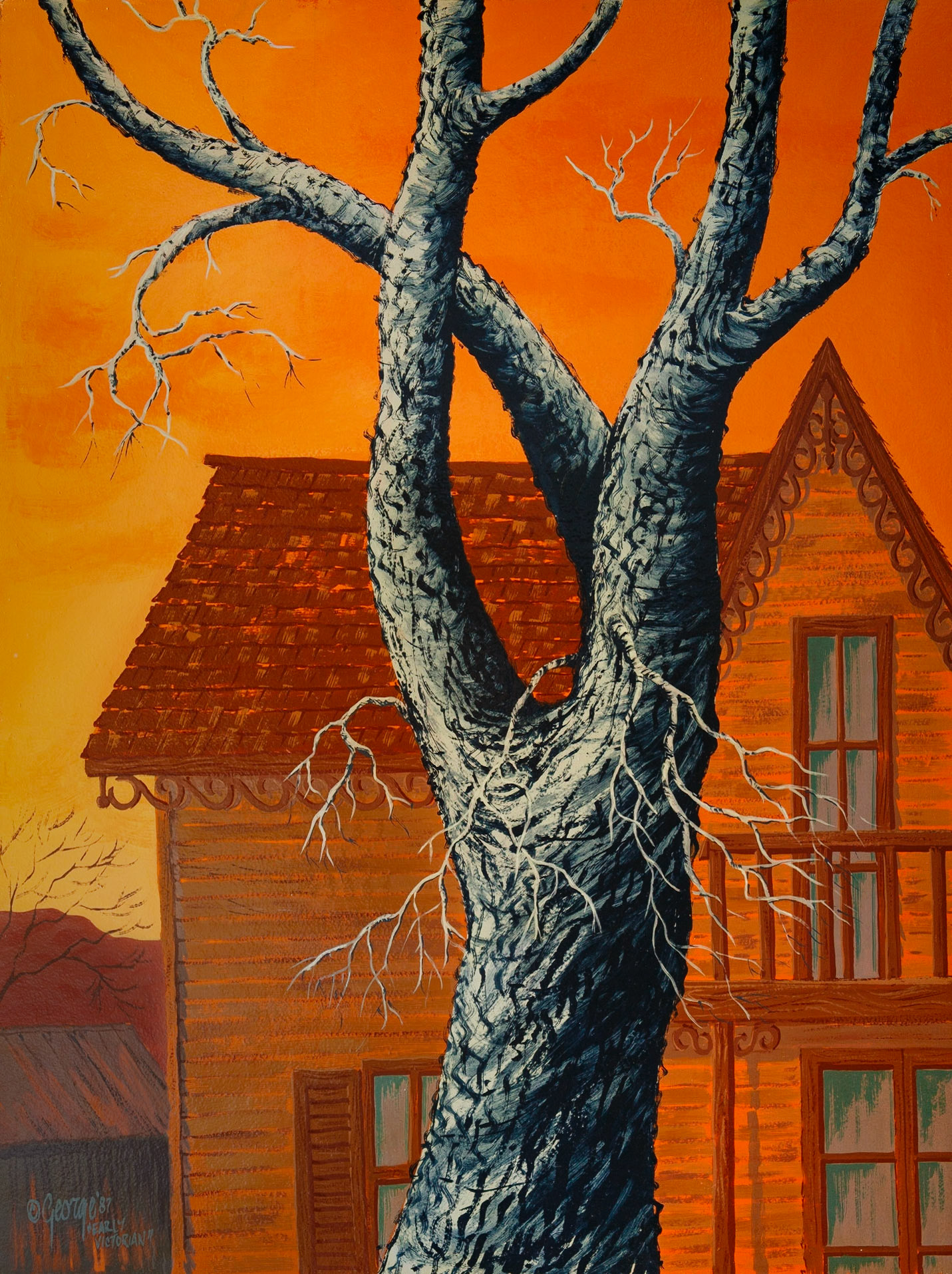 Early Victorian; Enamel on panel; 32 x 24 inches; © 1987