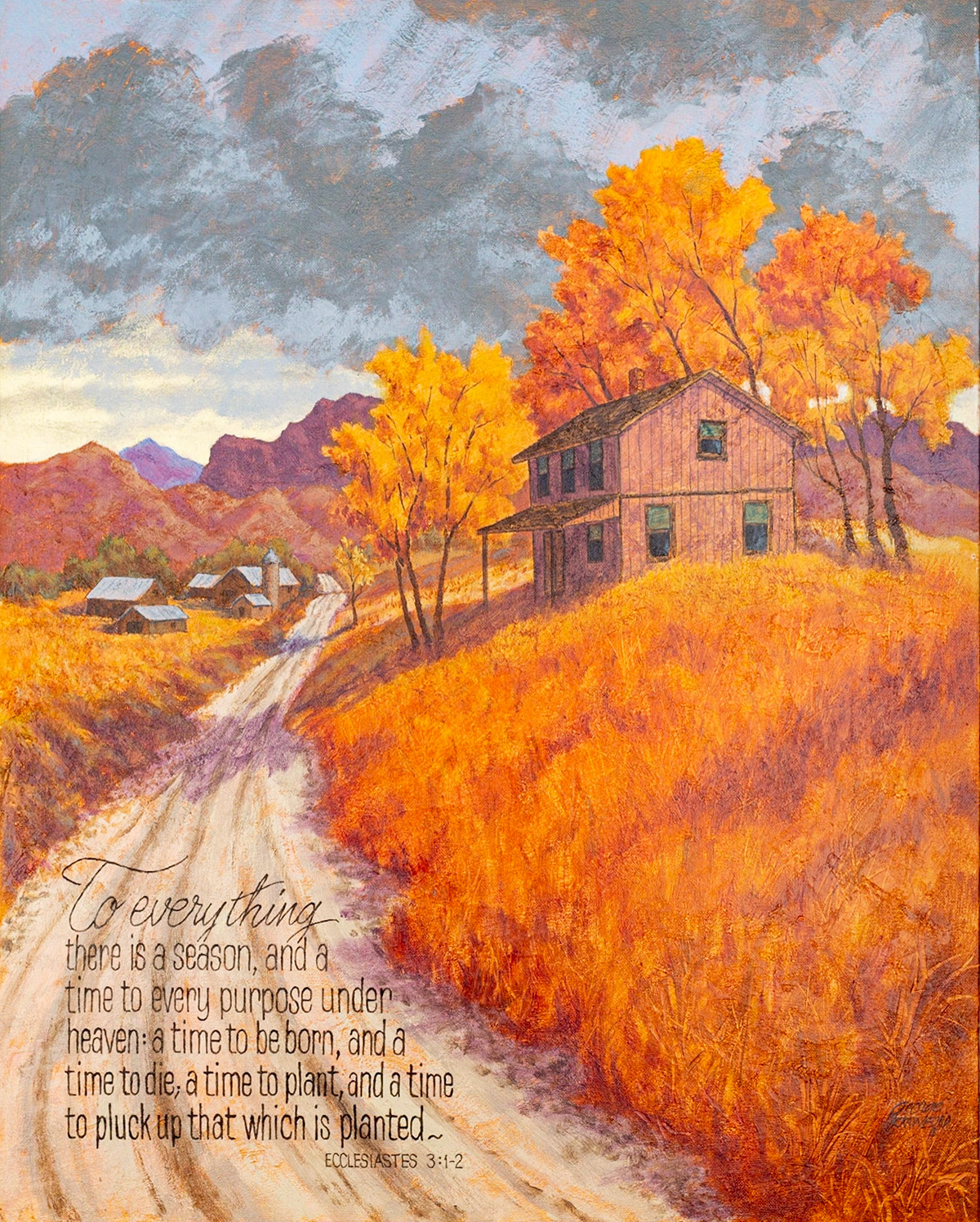 Ecclesiastes 3; Acrylic on Canvas; 30  x 24  inches; © 2018