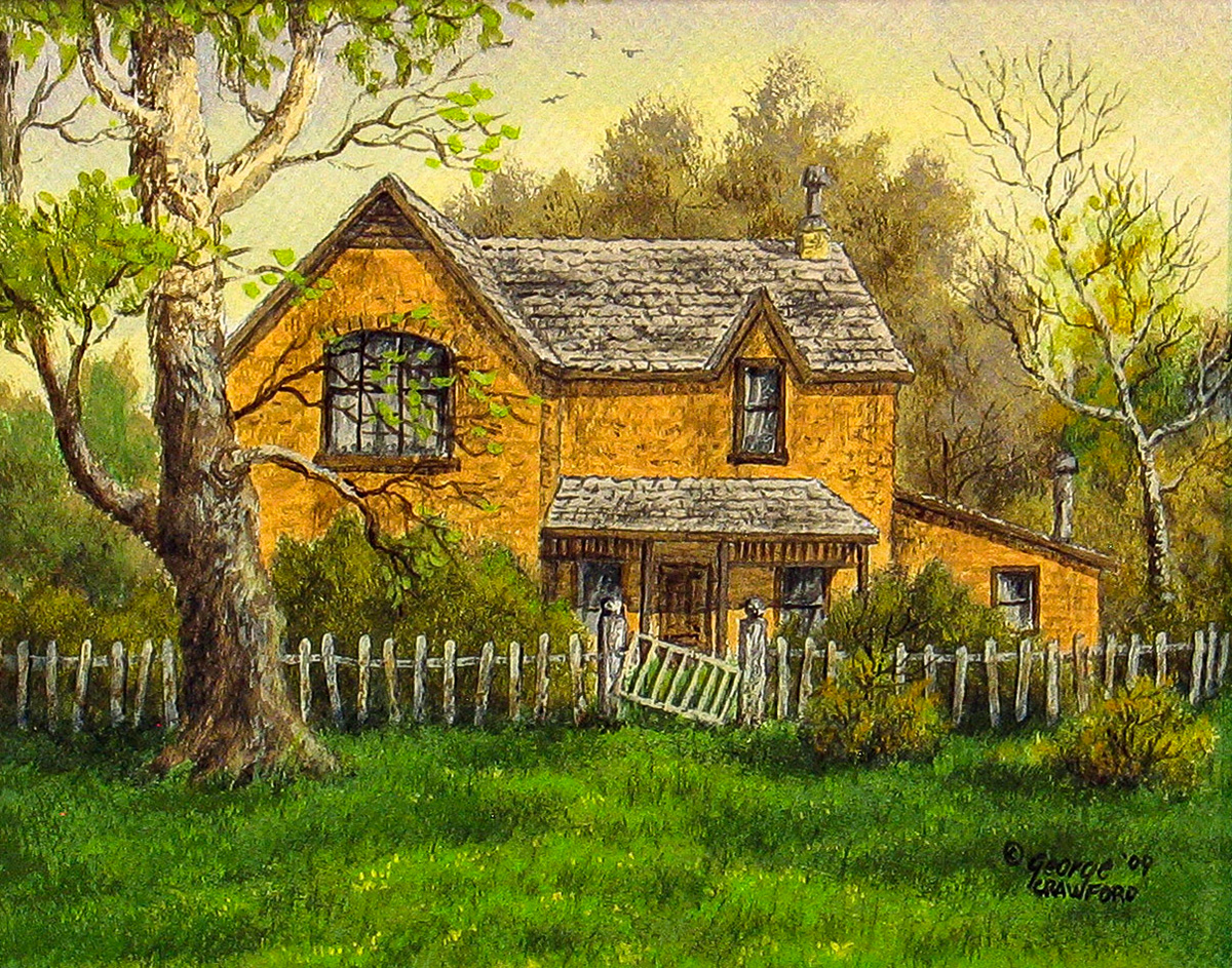 Overgrown;  8 x 10 inches; Acrylic on panel; © 2009