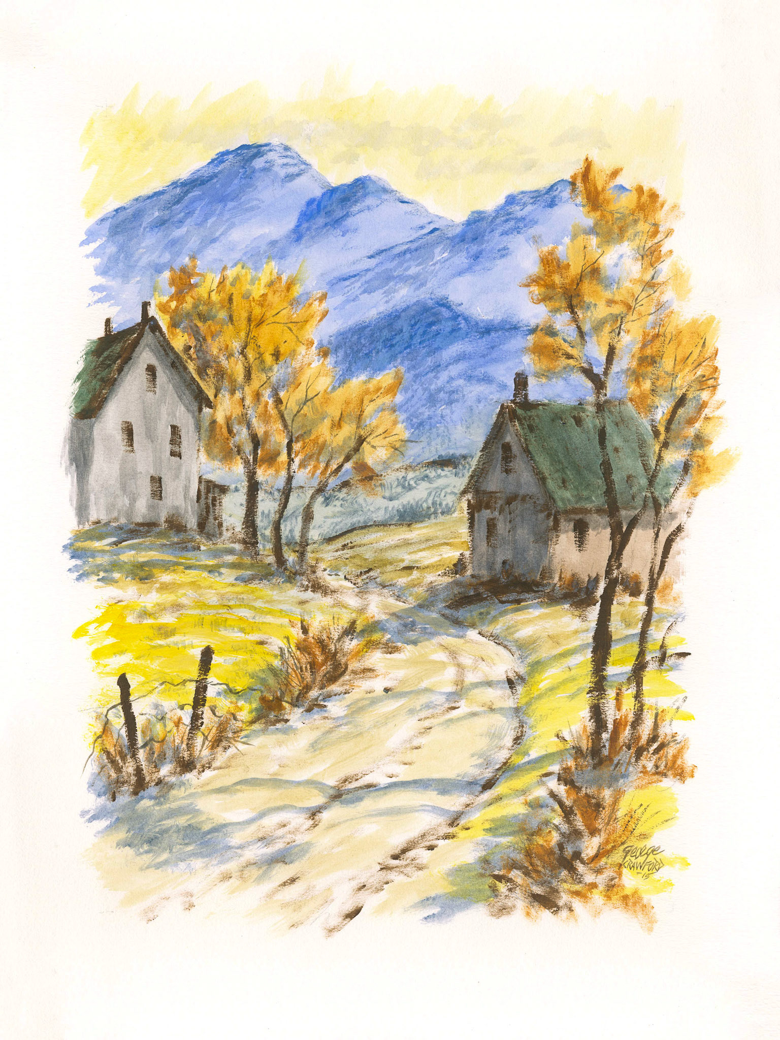 Untitled (Watercolor 15Q); Acrylic watercolor on paper; 24 x 18 inches; © 2015