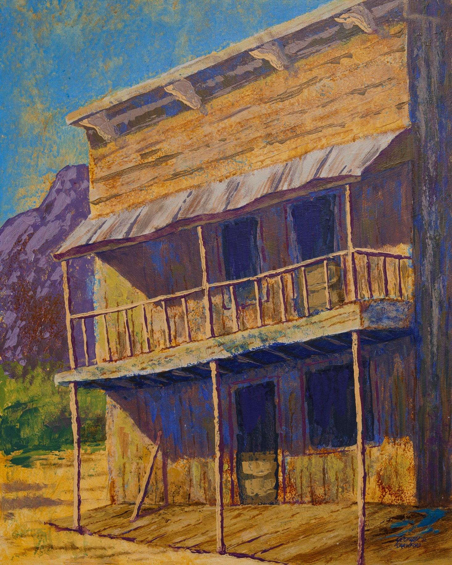 Edifice No. 1; Acrylic on panel; 30 x 24 inches; © 2012