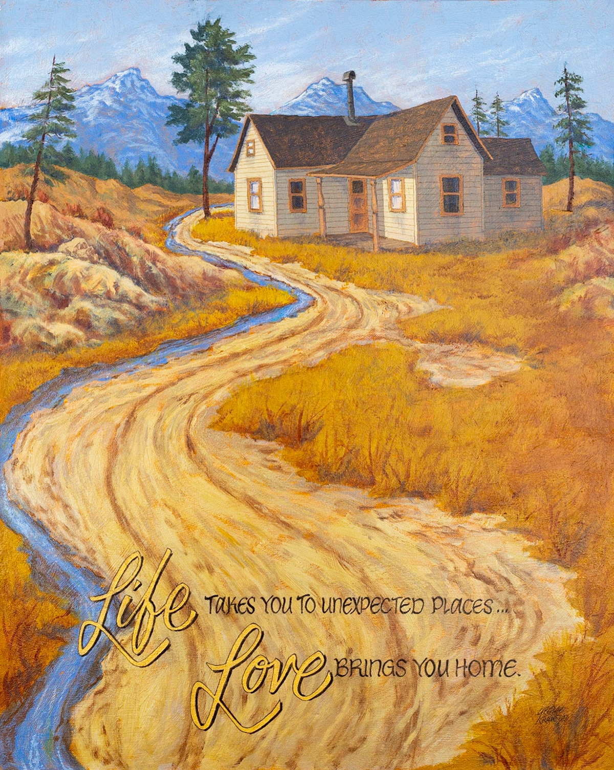 Life and Love; Acrylic on Canvas; 30  x 24  inches; © 2018