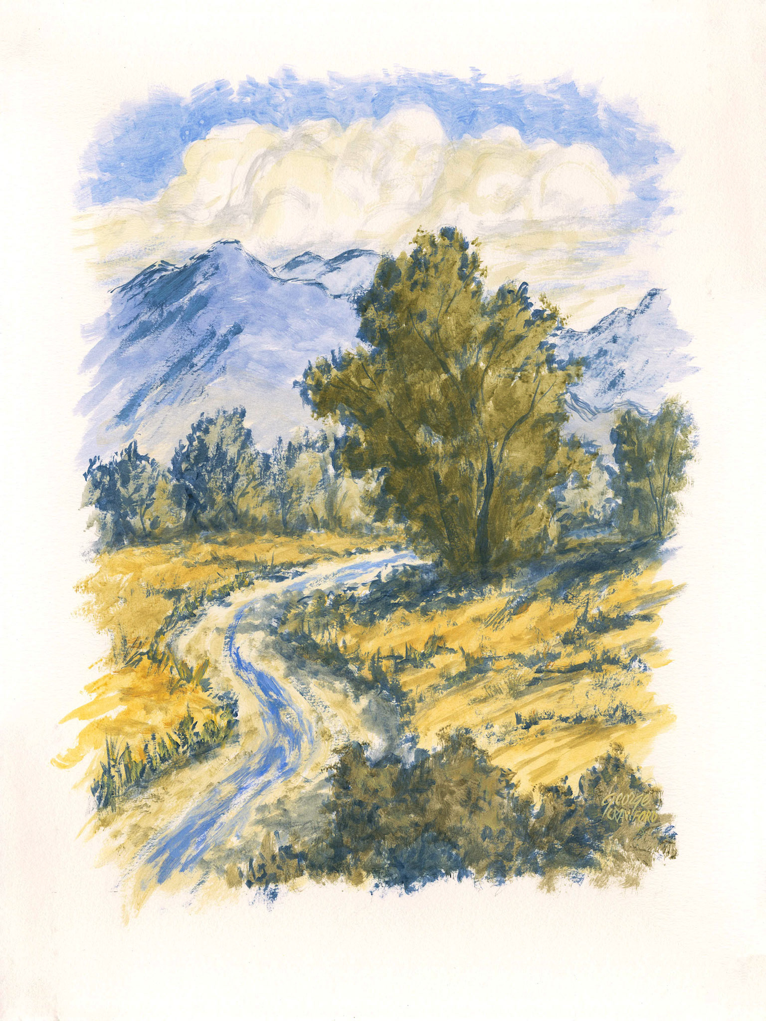 Untitled (Watercolor 15E); Acrylic watercolor on paper; 24 x 18 inches; © 2015