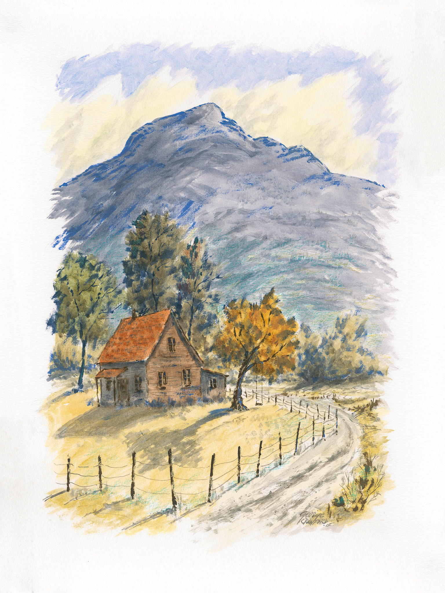 Untitled (Watercolor 15F); Acrylic watercolor on paper; 24 x 18 inches; © 2015