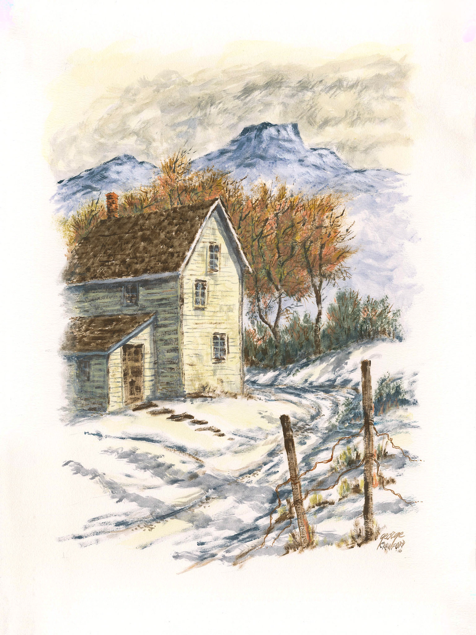 Untitled (Watercolor 16G); Acrylic watercolor on paper; 24 x 18 inches; © 2016