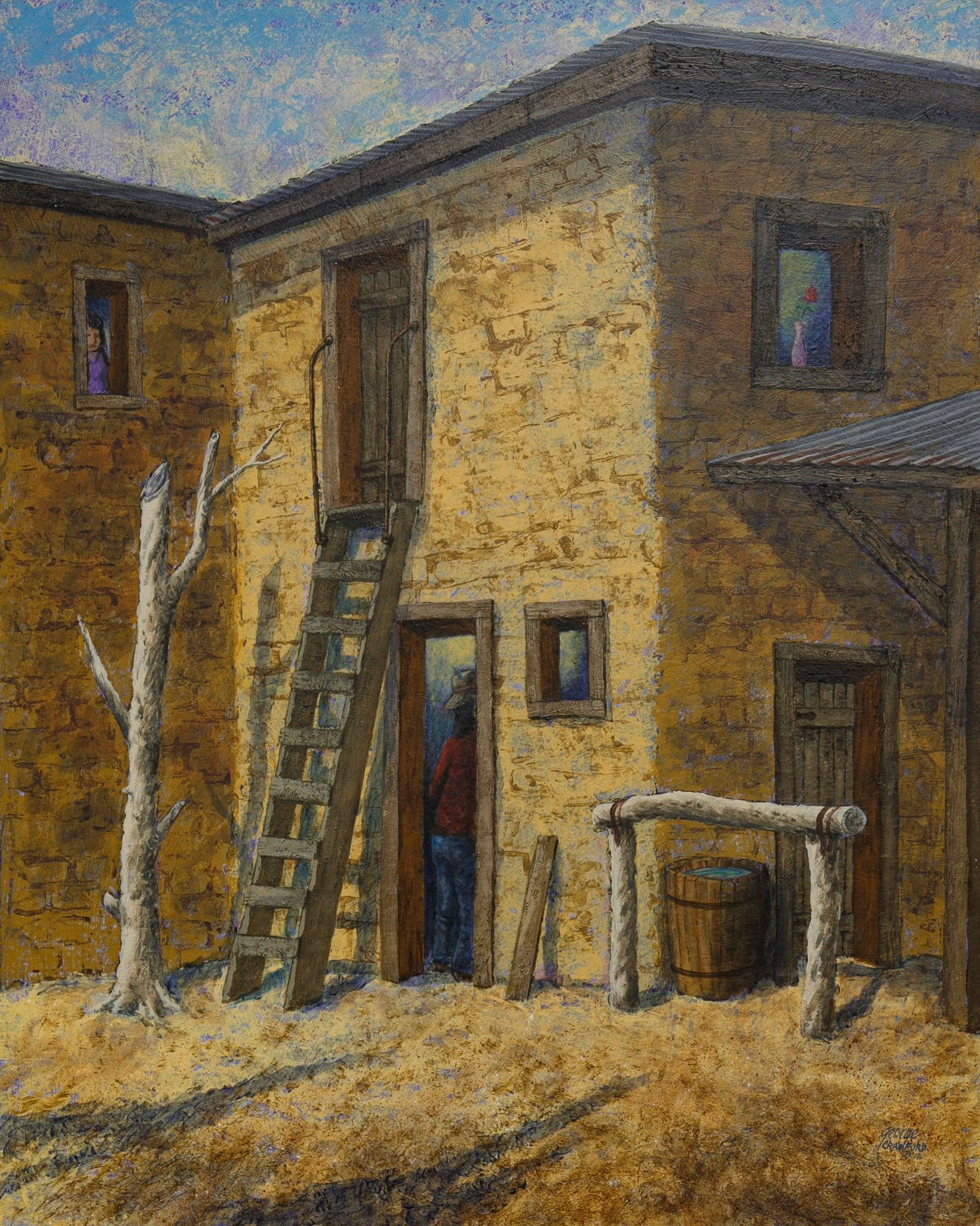 Edifice (No. 4); Acrylic on panel; 30 x 24 inches; © 2012